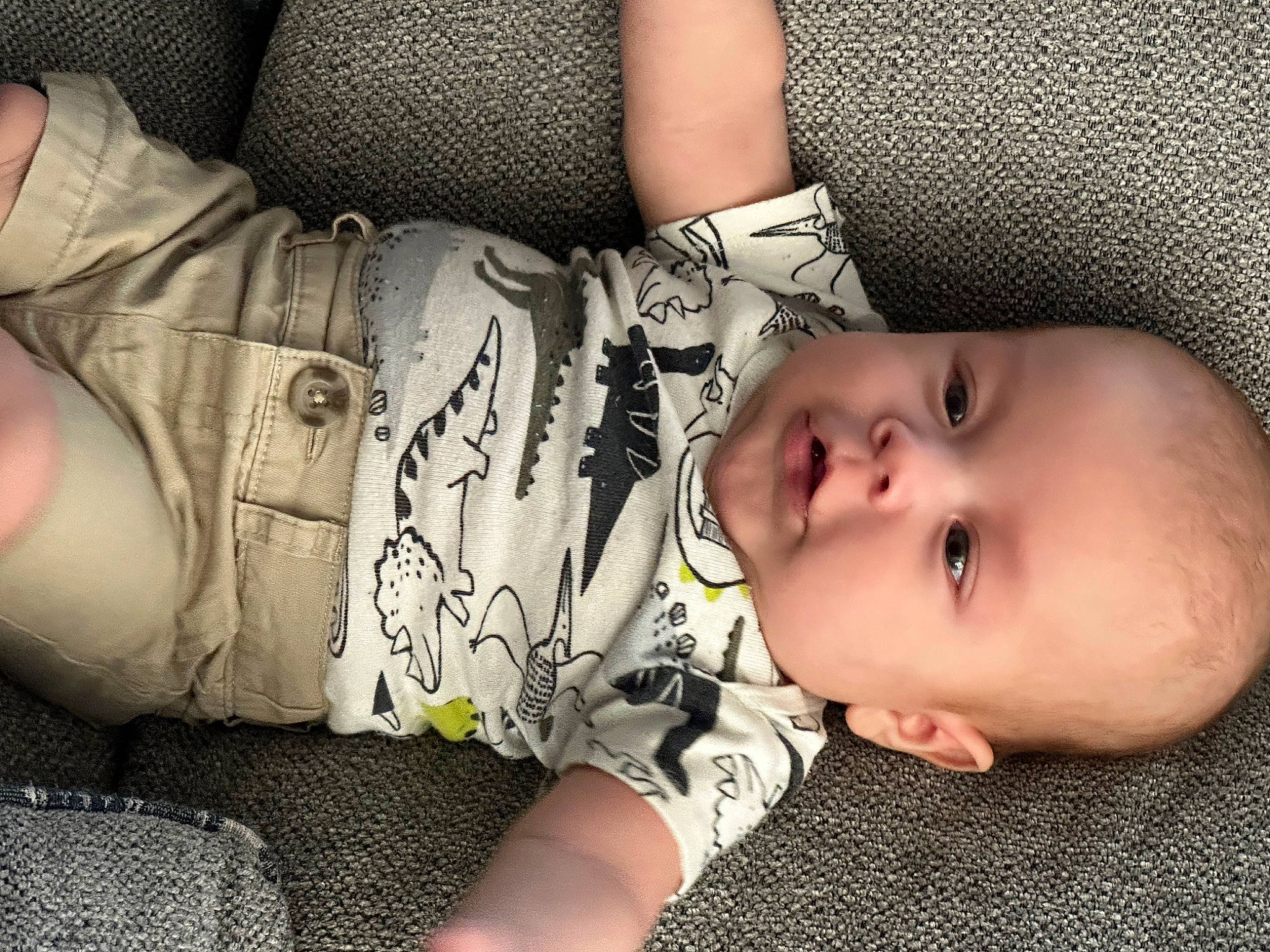 Brody is registered to the contest to win money with this photo: baby, baby_toddler_clothing, cheek, chest, child, comfort, eyelash, finger, hand, headgear, human_body, joint, lip, mouth, neck, pattern, person, skin, sleeve, thigh