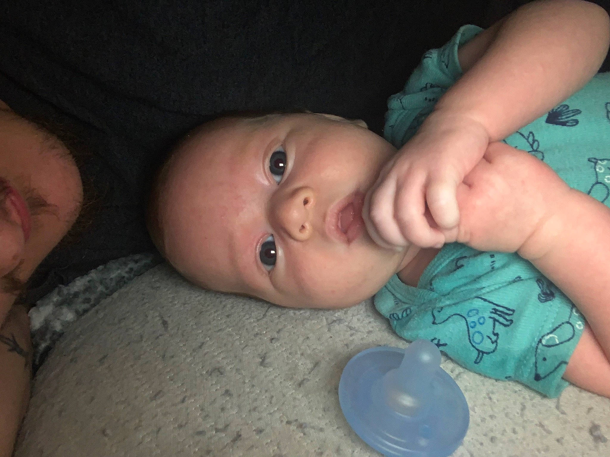 Kayson joined the competition — help win amazing prizes! baby, baby_toddler_clothing, cheek, chin, ear, eye, eyebrow, eyelash, finger, forehead, gesture, hand, human_body, iris, lip, mouth, nose, person, skin, thumb