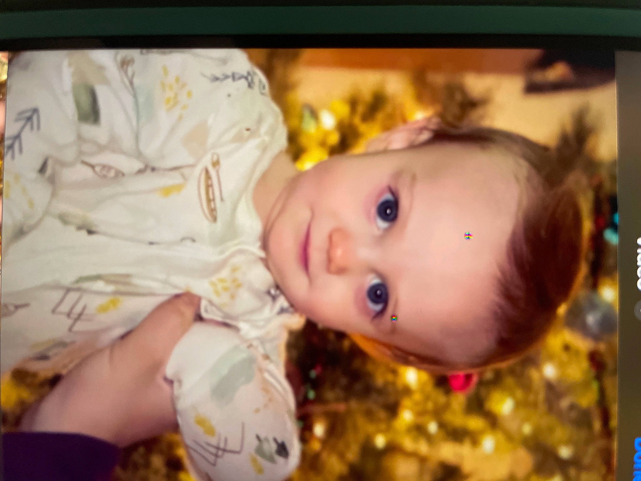 Hunter joined the competition — help win amazing prizes! baby, baby_toddler_clothing, cheek, child, display_device, eyelash, flash_photography, fun, grass, happy, iris, nose, person, portrait_photography, smile, toddler, tree