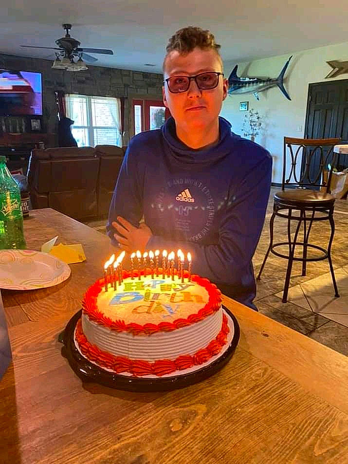 Nickolas joined the competition — help win amazing prizes! baked_goods, birthday, birthday_cake, birthday_candle, cake, cake_decorating, candle, chair, cuisine, dessert, dish, food, glasses, houseplant, ingredient, person, plate, sugar_cake, table, tableware