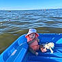 baby, blue, boat, child, inflatable, lake, nature, orange, outdoor, peaceful, people, relaxing, sky, summer, sunhat, sunlight, toy, vacation, water, waves