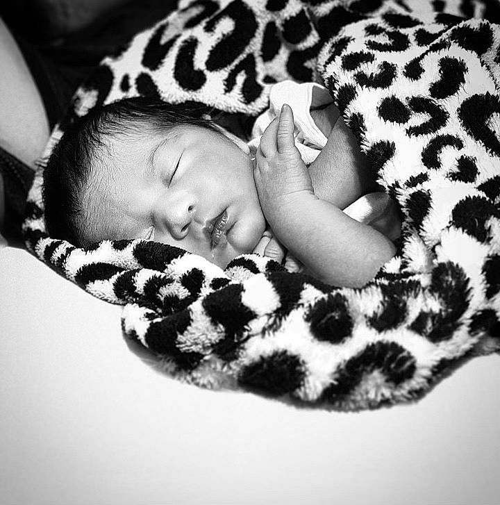 Abriella joined the competition — help win amazing prizes! baby, baby_toddler_clothing, bedtime, comfort, fur, human, linens, nap, pattern, person, sleep