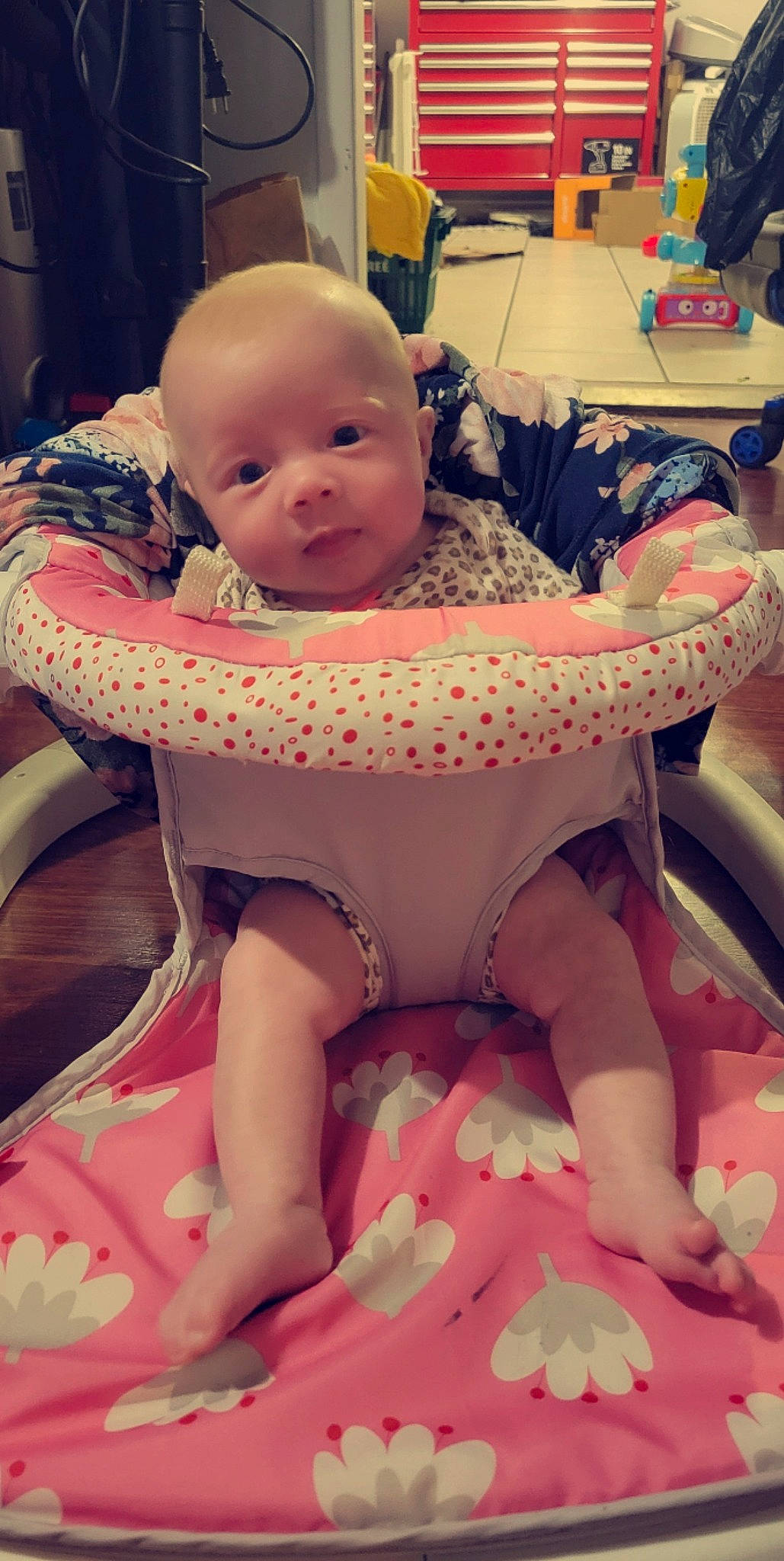 Hadleigh is registered to the contest to win money with this photo: baby, baby_products, baby_safety, baby_toddler_clothing, chair, cheek, child, comfort, face, fun, hairstyle, happy, head, lap, mouth, person, photograph, pink, skin, thigh