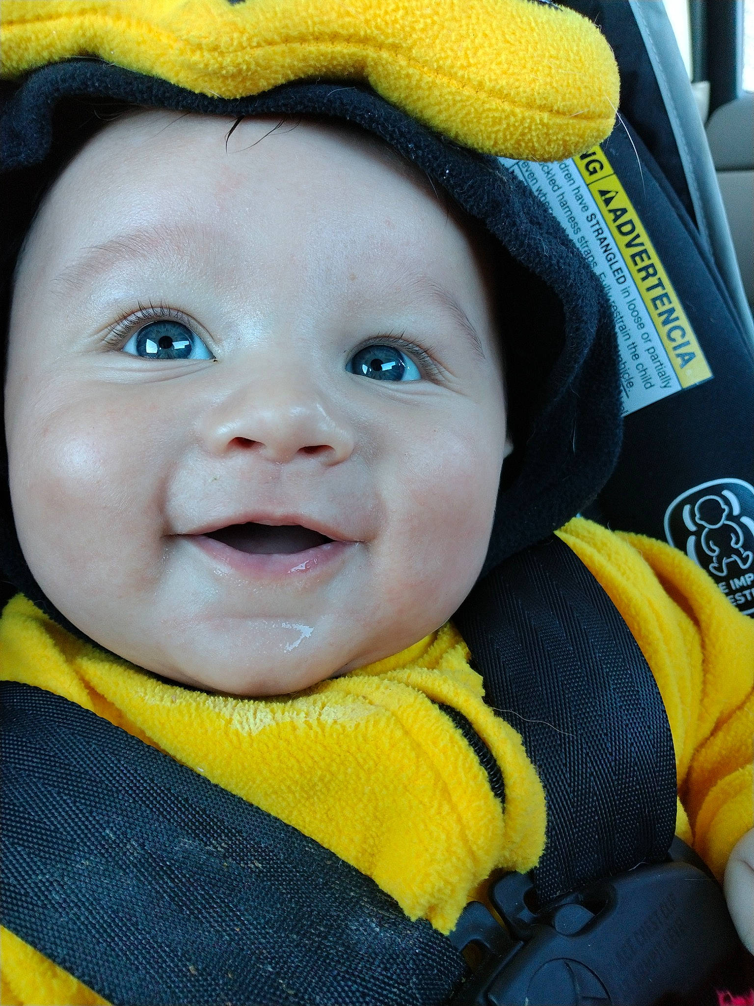 Jordan joined the competition — help win amazing prizes! baby, baby_toddler_clothing, beauty, blue, cap, cheek, child, chin, eye, green, happy, hat, headgear, nose, person, photograph, skin, smile, toddler, white