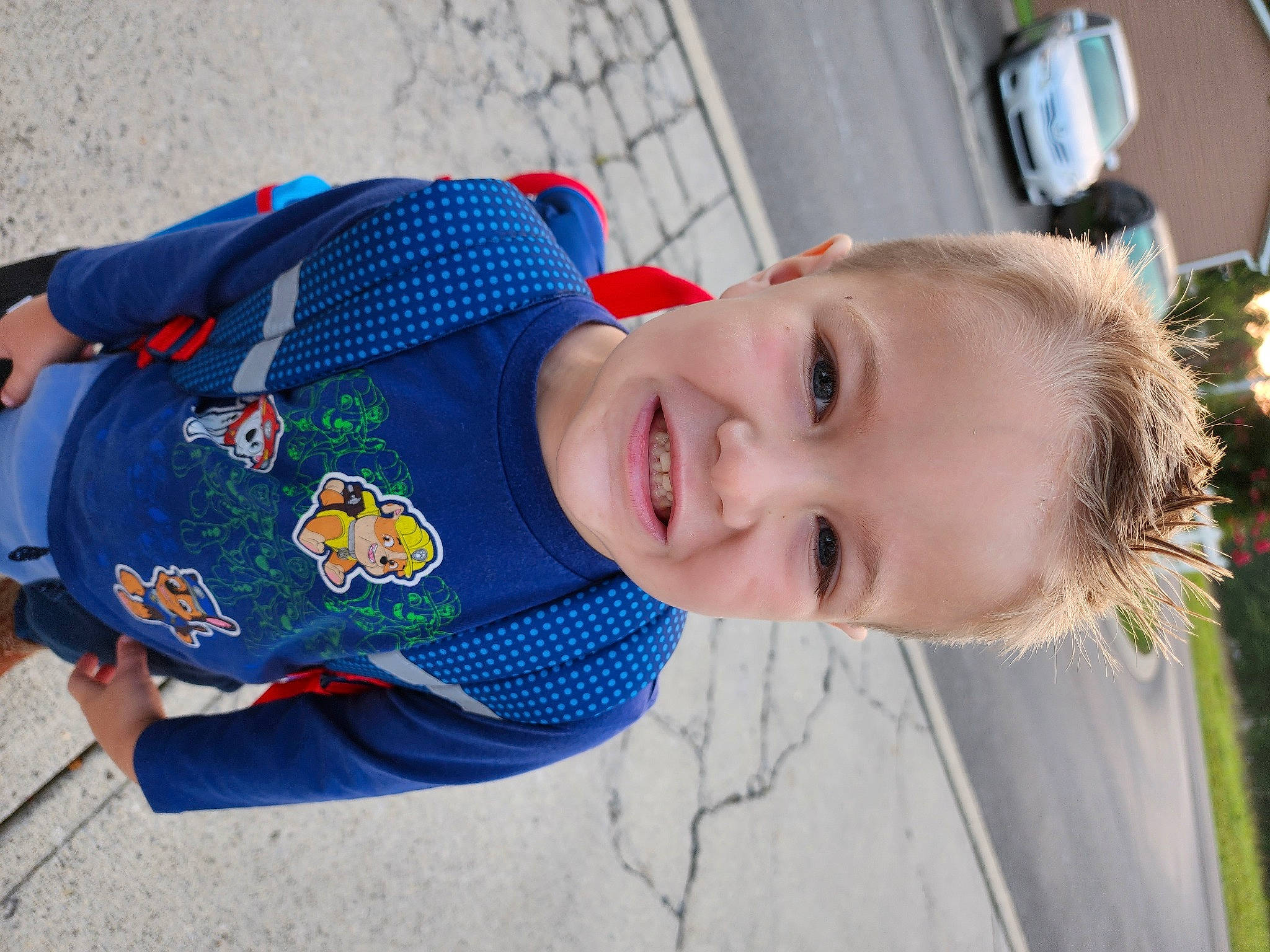 Scotty joined the competition — help win amazing prizes! baby_toddler_clothing, car, child, chin, cool, electric_blue, face, fun, grass, happy, hat, head, joy, leisure, nose, person, plant, skin, sleeve, smile
