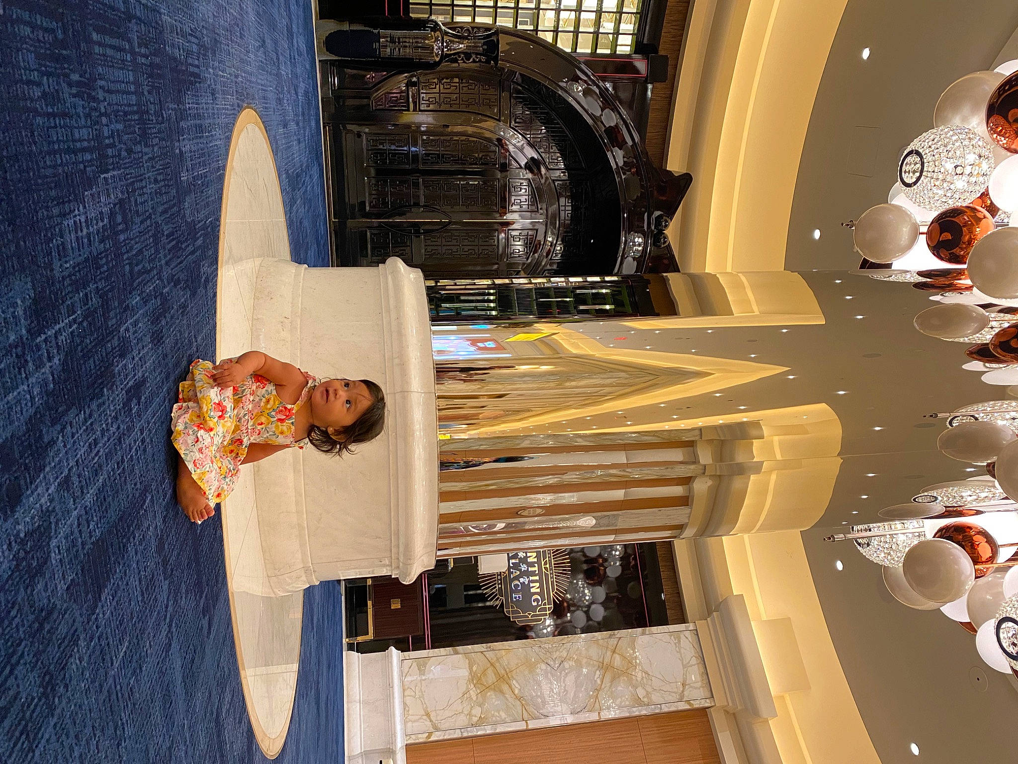 Camila is registered to the contest to win money with this photo: art, automotive_design, ceiling, circle, engineering, flooring, hardwood, machine, metal, person, room, space, stairs, visual_arts, white, wood, world