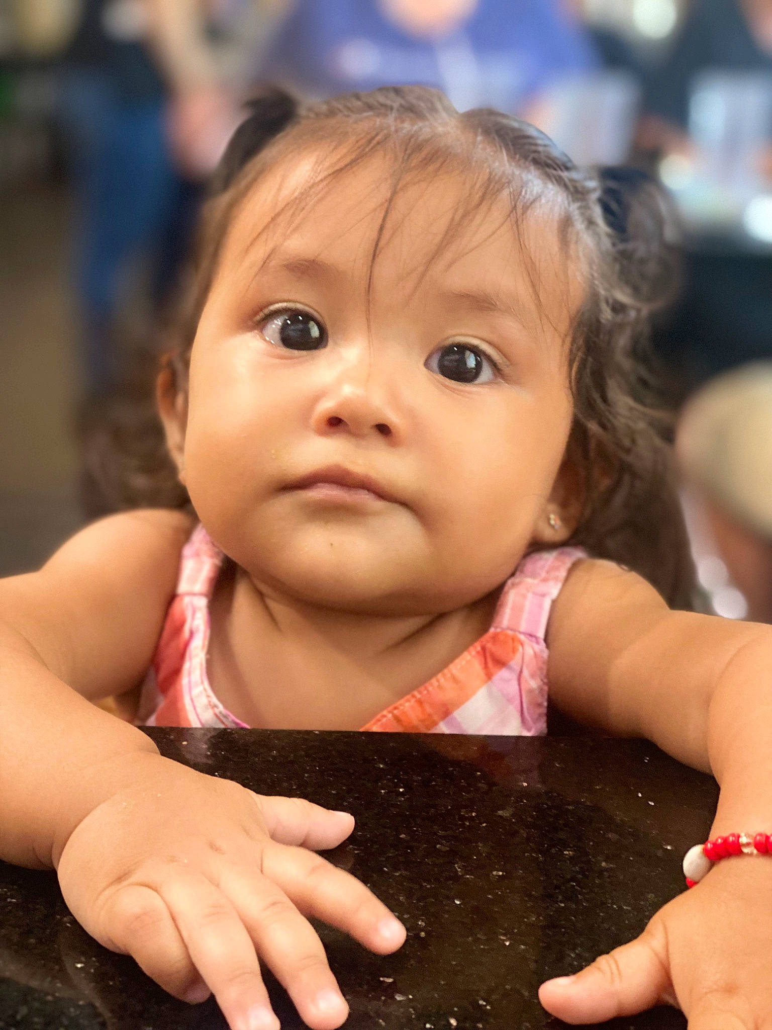 Camila is registered to the contest to win money with this photo: baby, beauty, cheek, child, eyelash, finger, gesture, hand, happy, human, iris, lip, mouth, nail, nose, person, photograph, skin, snapshot, thumb