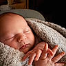 Adaline joined the competition — help win amazing prizes! baby, blanket, closeup, comfort, cozy, cute, fingers, hands, indoor, infant, newborn, peaceful, portrait, resting, skin, sleeping, soft, toddler, warm, wrapped