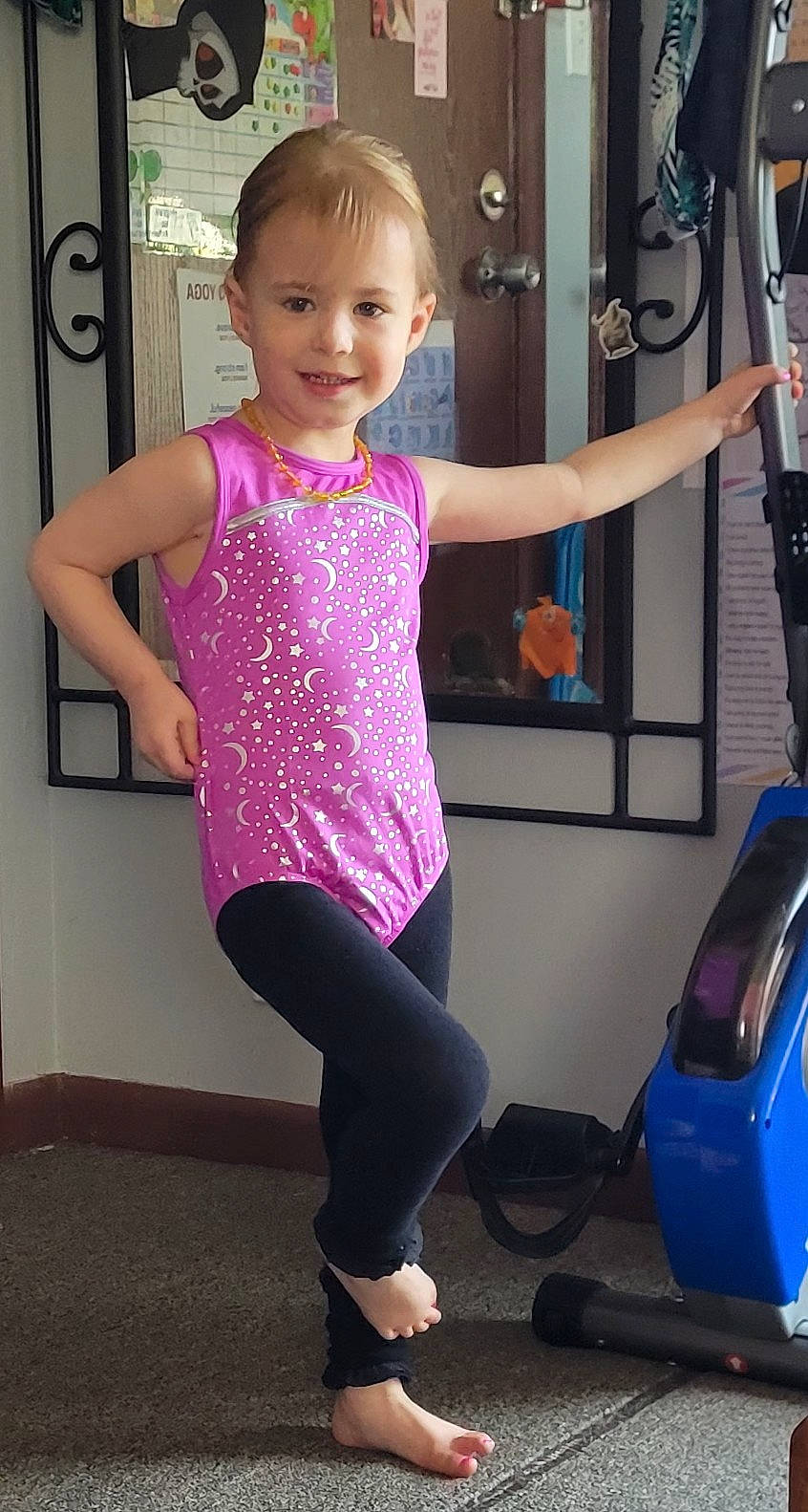 Harper Grace joined the competition — help win amazing prizes! beauty, child, electric_blue, finger, fun, human_leg, joint, joy, knee, leg, organ, person, pink, purple, shoulder, sleeve, smile, sportswear, standing, thigh