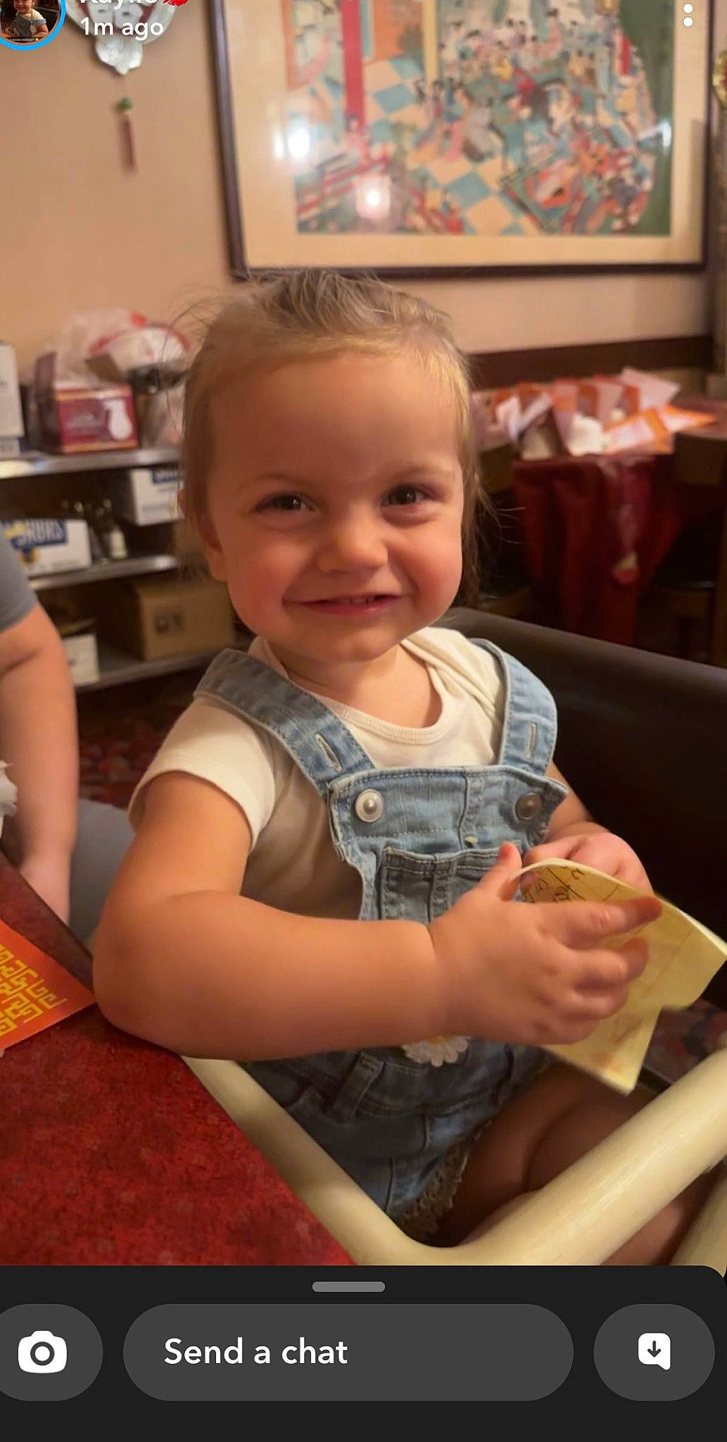 Della joined the competition — help win amazing prizes! baby, baby_toddler_clothing, cheek, child, eye, flooring, fun, hairstyle, happy, head, joy, lap, person, picture_frame, room, sitting, skin, smile, thumb, toddler