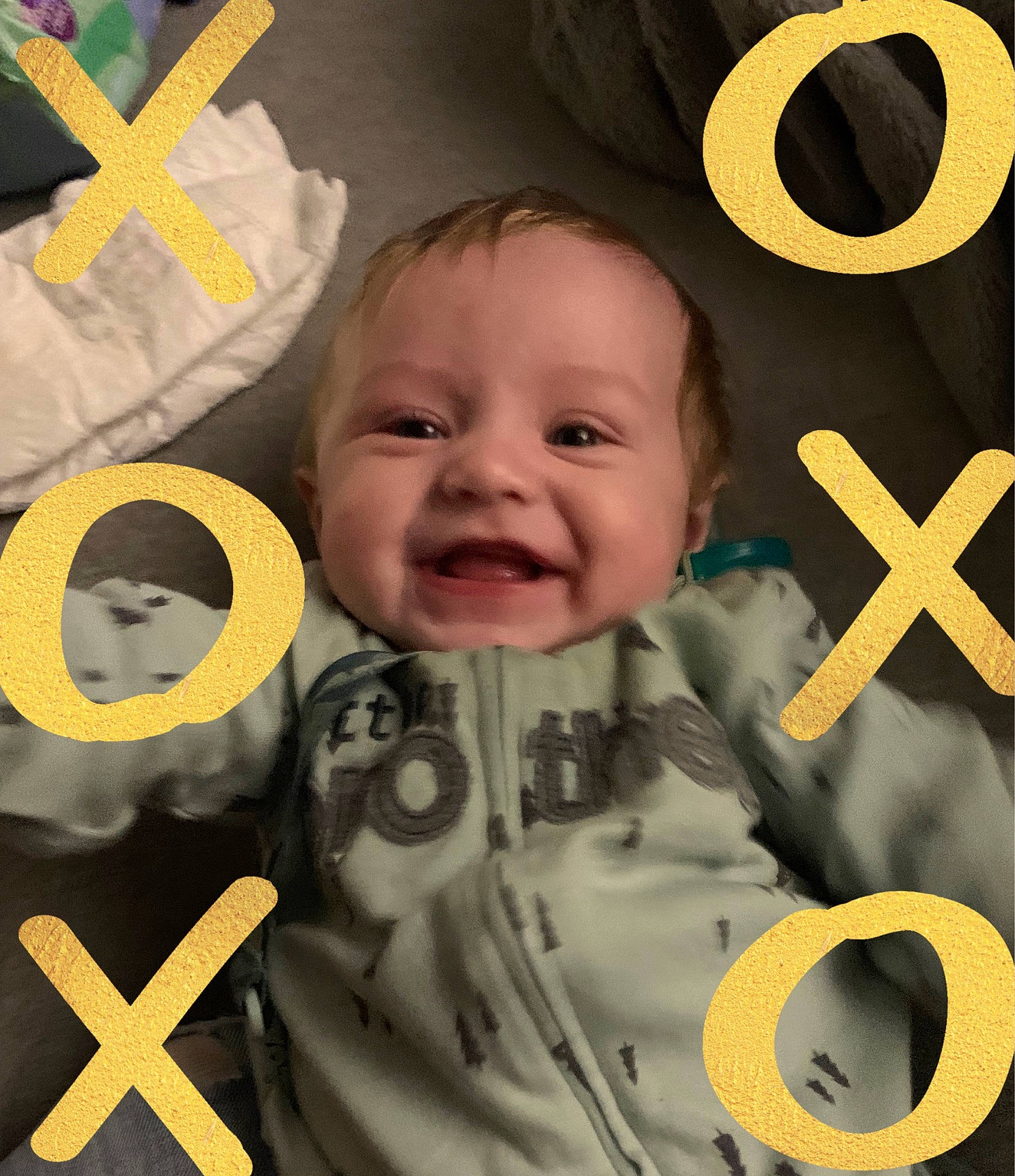 Bryce is registered to the contest to win money with this photo: art, baby, baby_laughing, baby_toddler_clothing, cheek, child, design, facial_expression, font, happy, head, illustration, nose, person, photograph, product, skin, smile, snapshot, toddler