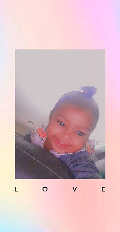 An'Jali is registered to the contest to win money with this photo: baby, cheek, child, ear, face, forehead, head, joy, lip, nose, person, photograph, photography, pink, portrait, skin, smile, snapshot, toddler