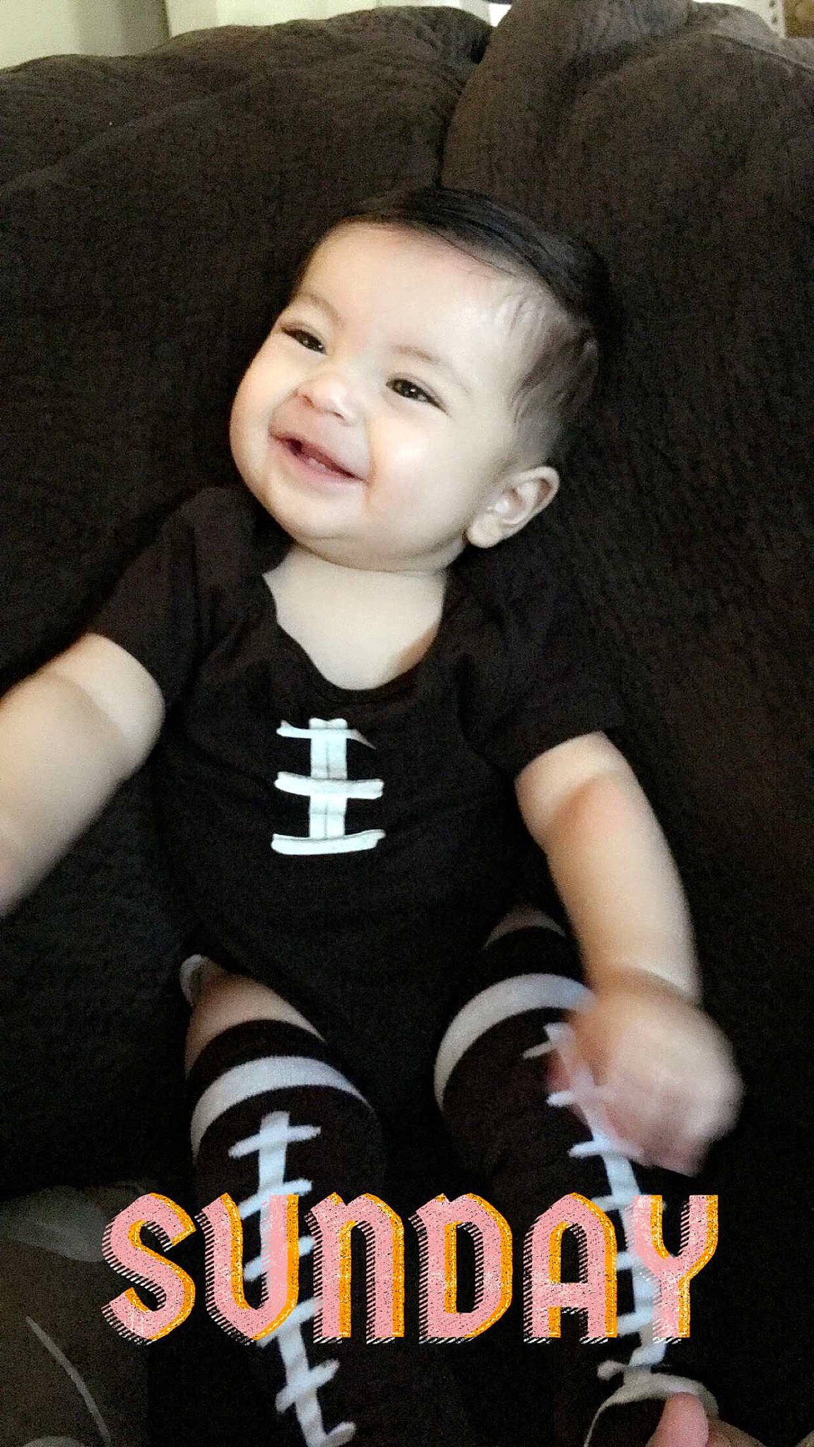 Adan is registered to the contest to win money with this photo: black_hair, boy, child, day, finger, hand, infant, joy, person, photo_caption, product, skin, smile, toddler