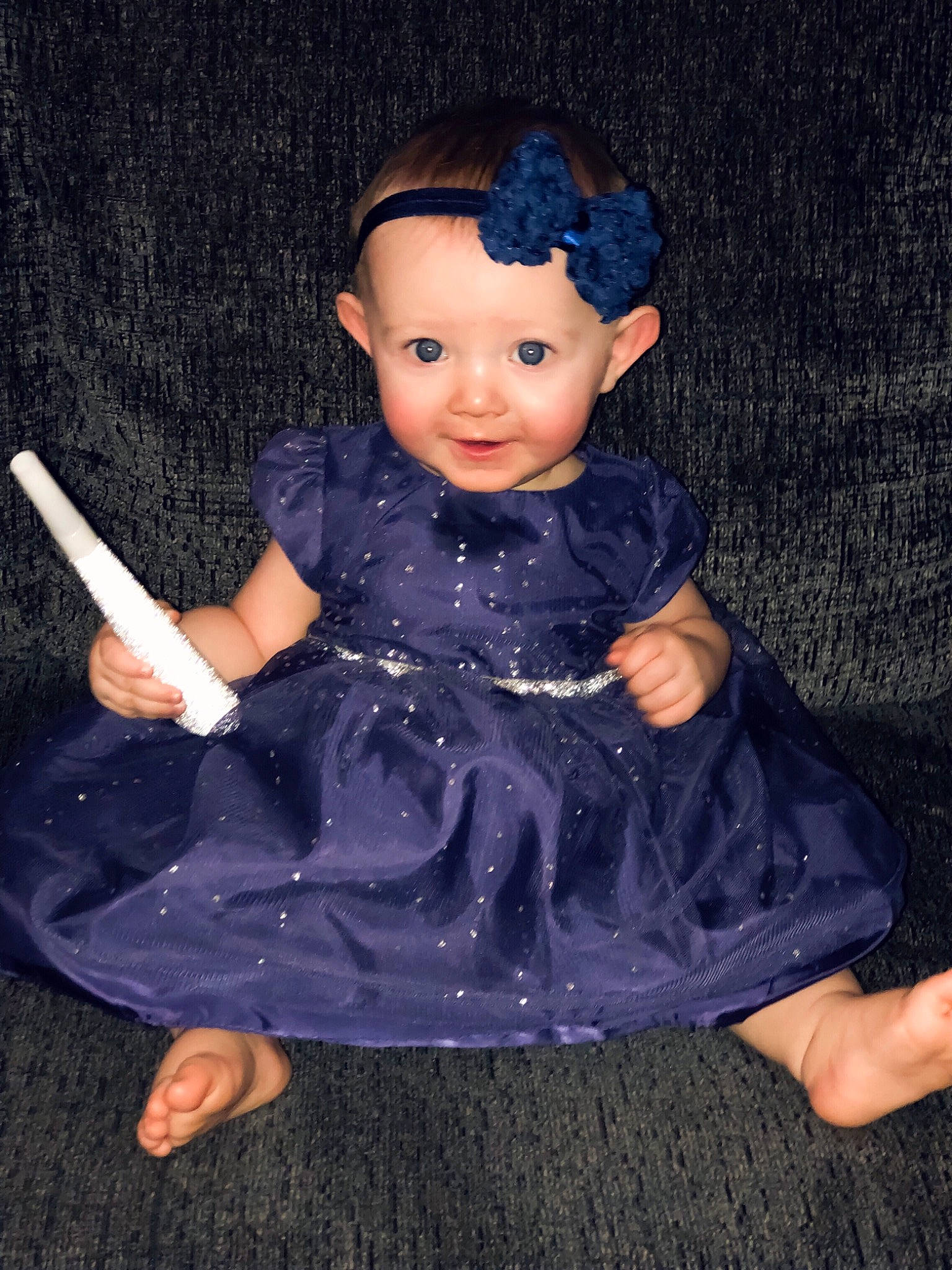 Leyla joined the competition — help win amazing prizes! child, costume, doll, dress, person, sitting, toddler, toy