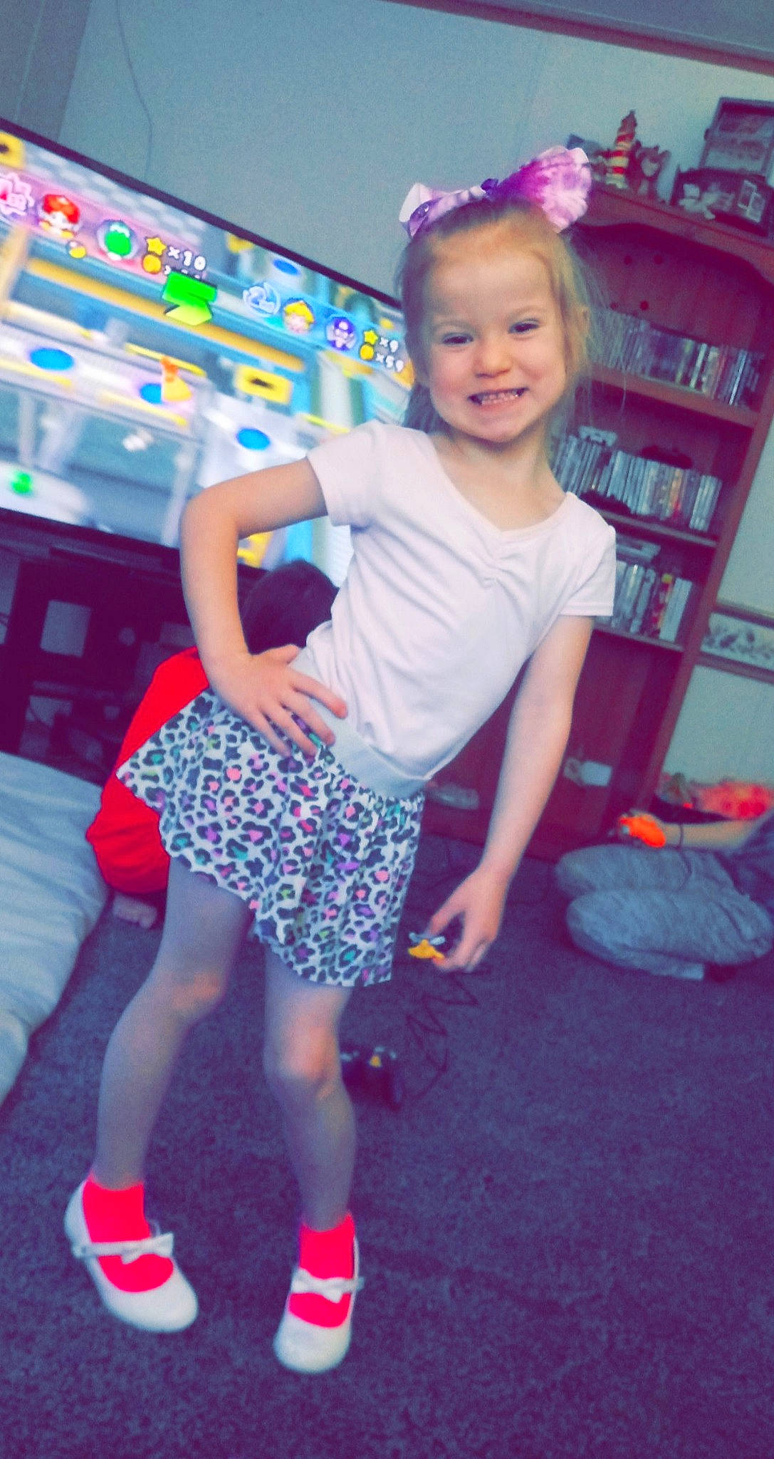 Mylee joined the competition — help win amazing prizes! child, child_model, footwear, fun, joy, magenta, person, pink, play, shoe, shorts, smile, sportswear, t_shirt, toddler