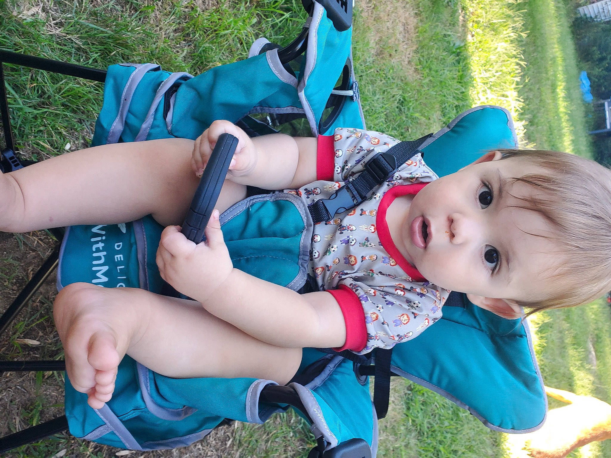 Danny joined the competition — help win amazing prizes! arm, baby, baby_toddler_clothing, blue, cool, fun, grass, green, hairstyle, happy, interaction, leg, leisure, people_in_nature, person, plant, recreation, sneakers, thigh, toddler