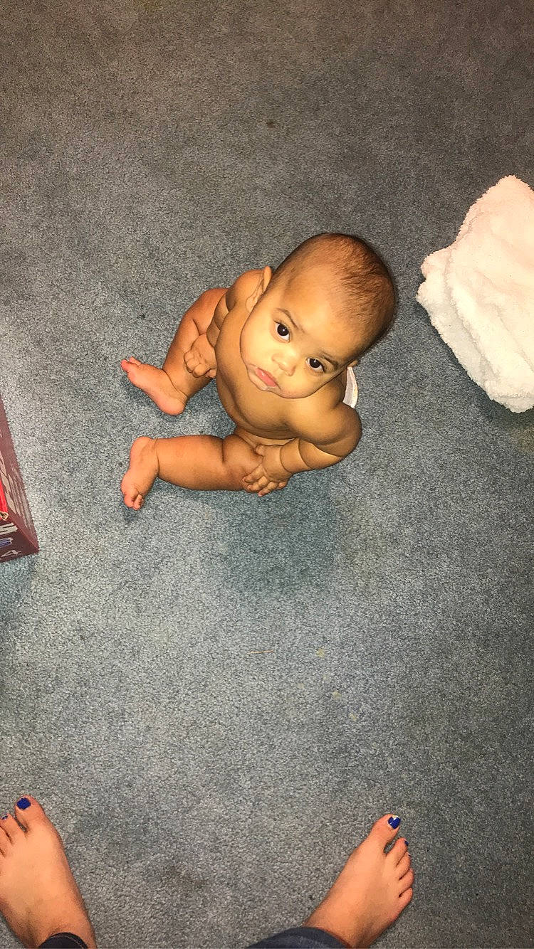 Mikel joined the competition — help win amazing prizes! abdomen, ankle, baby, barechested, barefoot, cheek, chest, child, dairy, finger, foot, human, joint, nail, person, skin, stomach, tan, toe, toy