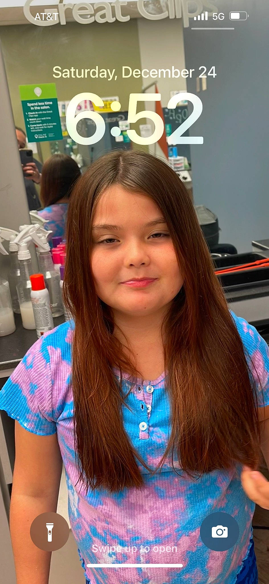 Kailyn joined the competition — help win amazing prizes! bangs, brown_hair, chest, child, electric_blue, event, eyelash, forehead, fun, hair_care, hair_coloring, happy, jewellery, joy, layered_hair, long_hair, necklace, person, skin, smile