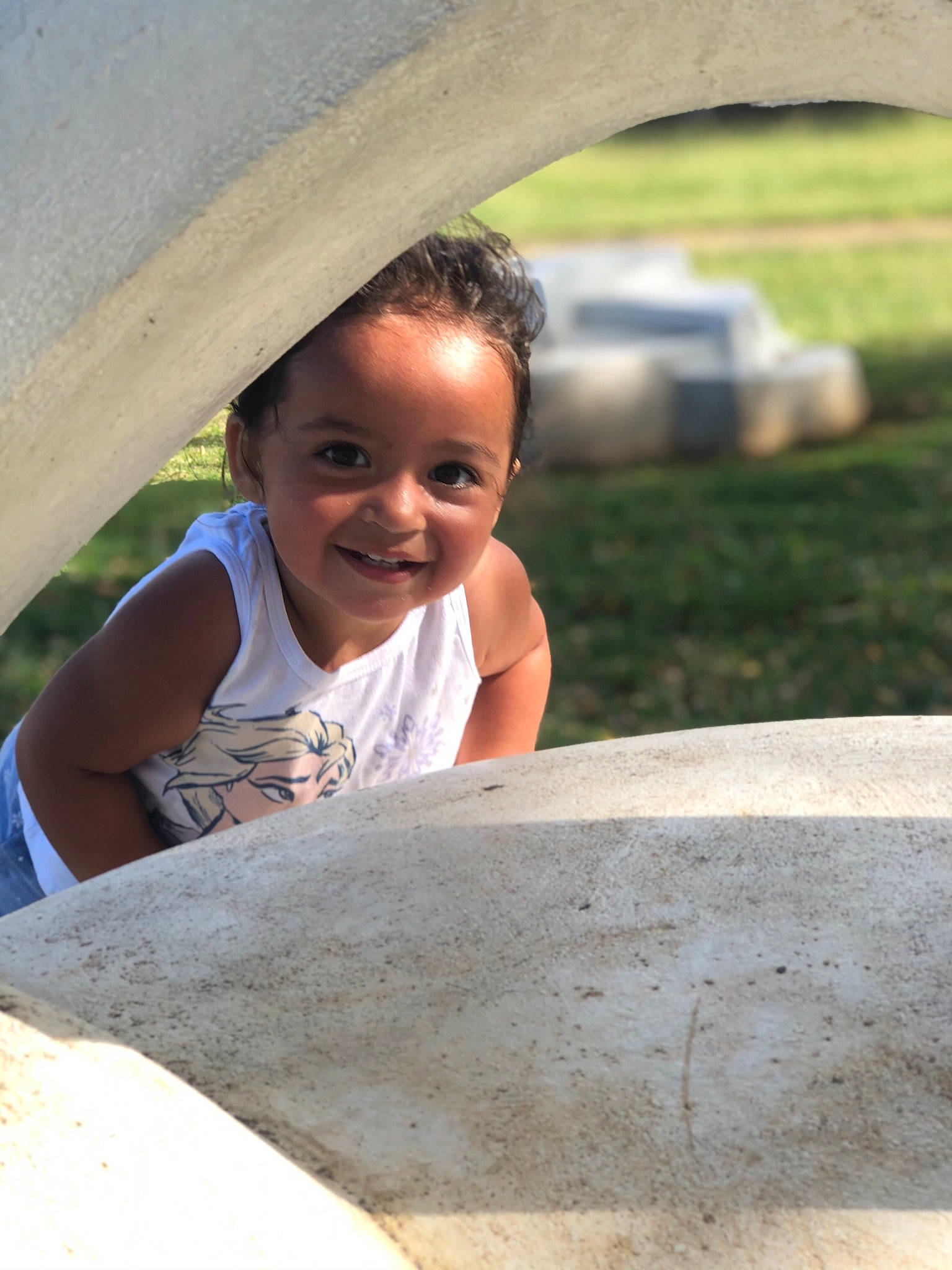 Sophia-rose joined the competition — help win amazing prizes! automotive_wheel_system, child, concrete, eye, facial_expression, flash_photography, fun, grass, happy, hat, head, joy, landscape, leisure, person, recreation, skin, smile, soil, toddler