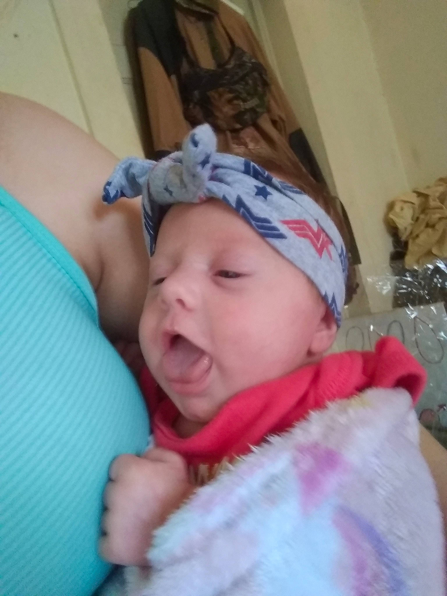 Dakota is registered to the contest to win money with this photo: baby, baby_products, baby_toddler_clothing, cheek, child, comfort, ear, event, eye, eyebrow, fashion_accessory, fun, fur, happy, headgear, headwear, mouth, person, room, sunglasses