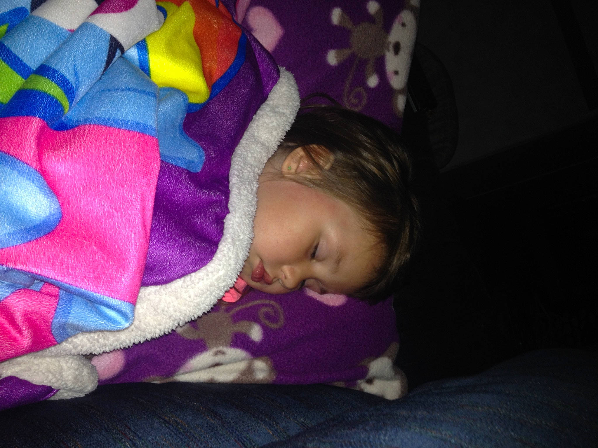 Kaydalence is registered to the contest to win money with this photo: baby, baby_products, baby_toddler_clothing, carmine, cheek, child, comfort, electric_blue, face, flooring, head, linens, magenta, nap, pattern, person, pink, purple, room, toddler