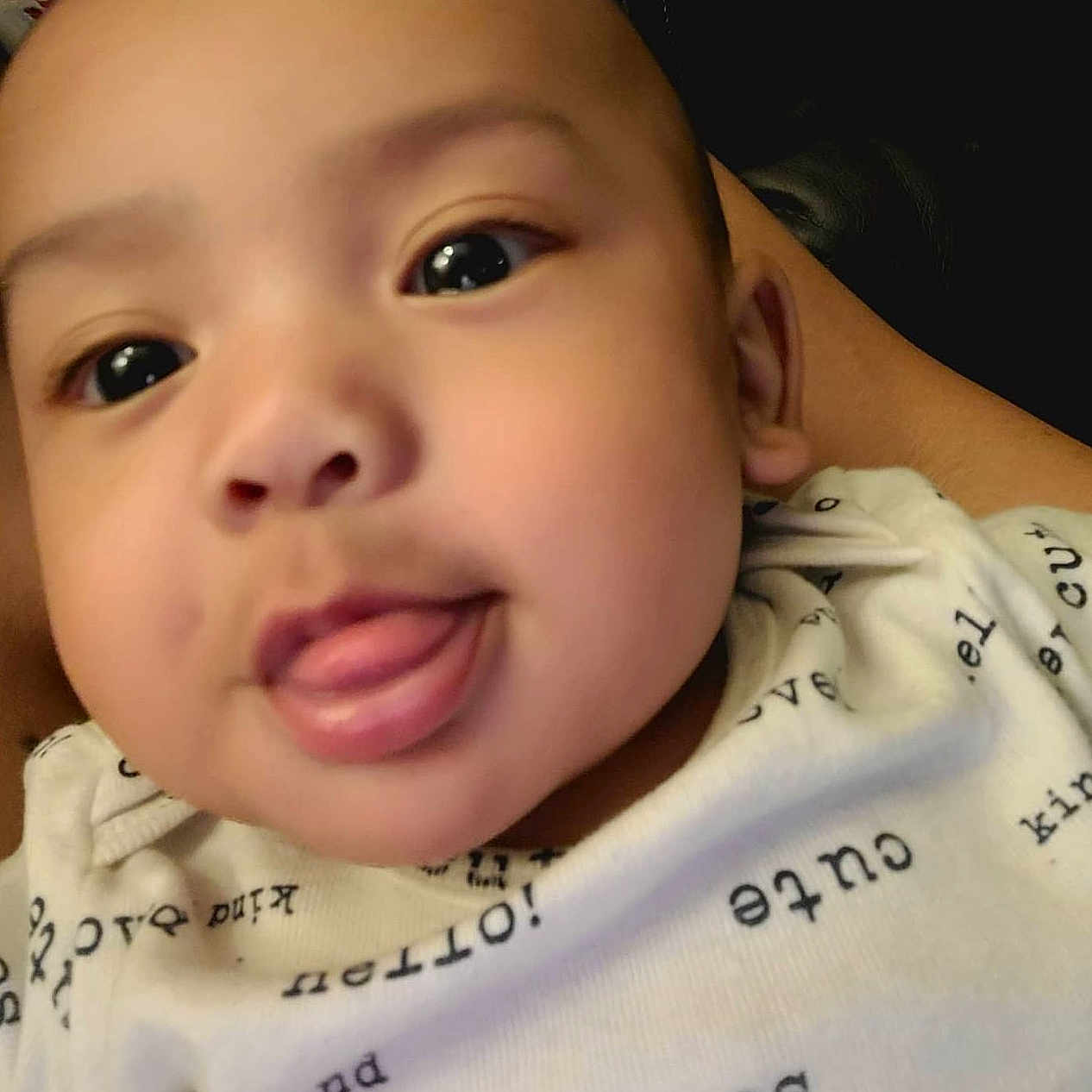 Raian is registered to the contest to win money with this photo: baby, babylaughing, bodypart, face, happy, head, person, photography, portrait, shoulder, skin, smile