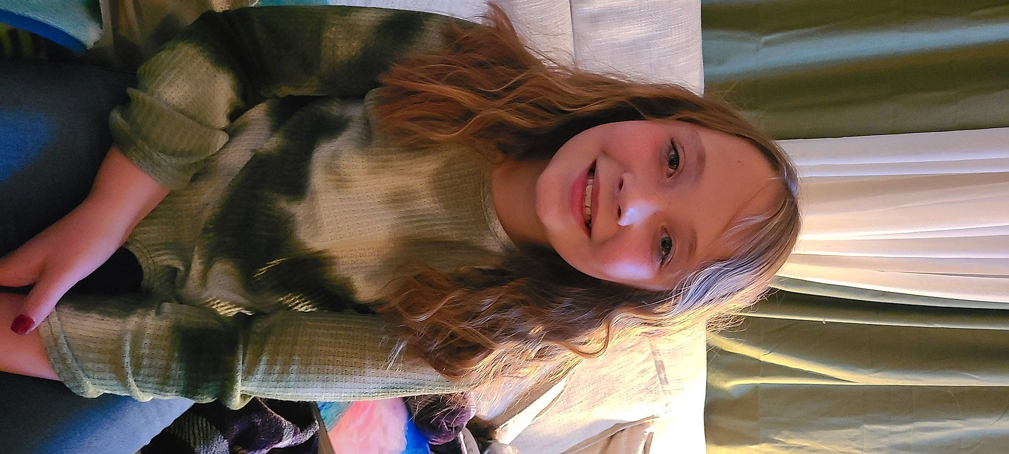 Kaylynn joined the competition — help win amazing prizes! blond, brown_hair, electric_blue, eyelash, fashion_accessory, feathered_hair, flash_photography, fun, fur, happy, iris, joy, layered_hair, lip, long_hair, person, sitting, skin, smile, street_fashion