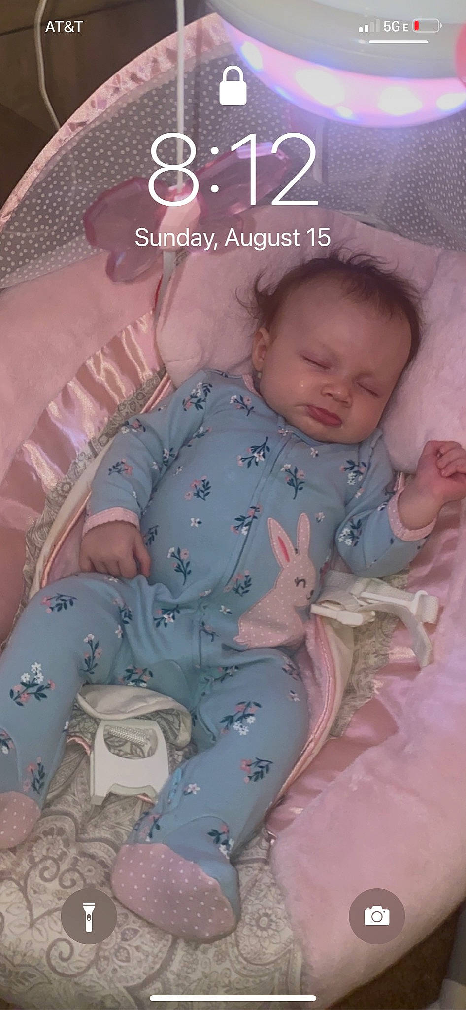 Emerlynn joined the competition — help win amazing prizes! baby, baby_products, baby_sleeping, baby_toddler_clothing, bedtime, child, comfort, font, happy, human_body, linens, pattern, person, photo_caption, pink, play, sitting, skin, sleeve, textile