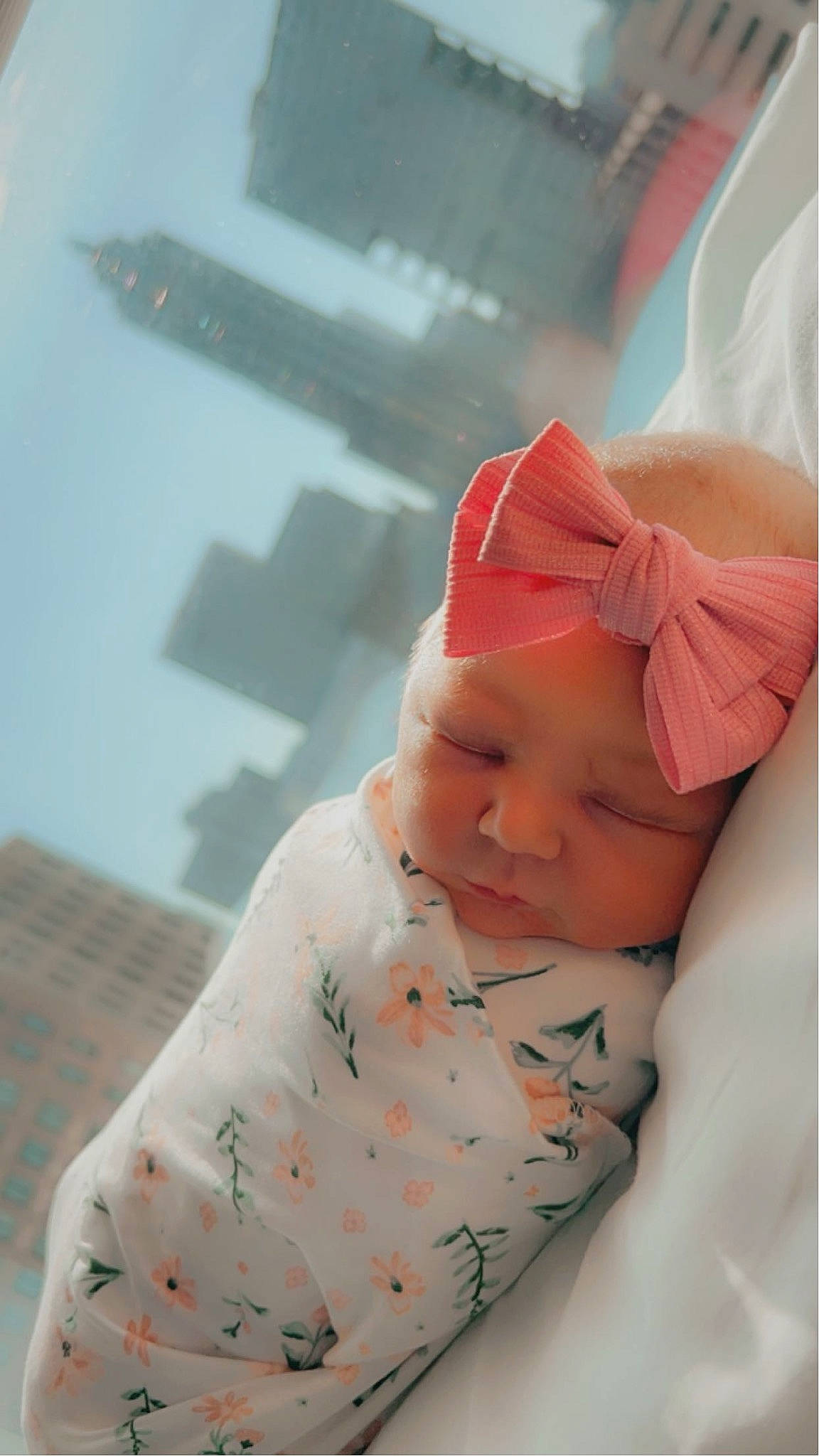 Louella joined the competition — help win amazing prizes! baby, baby_products, baby_sleeping, baby_toddler_clothing, bedding, cap, carmine, child, childbirth, comfort, flesh, hat, headwear, linens, pattern, peach, person, room, sleep, sleeve