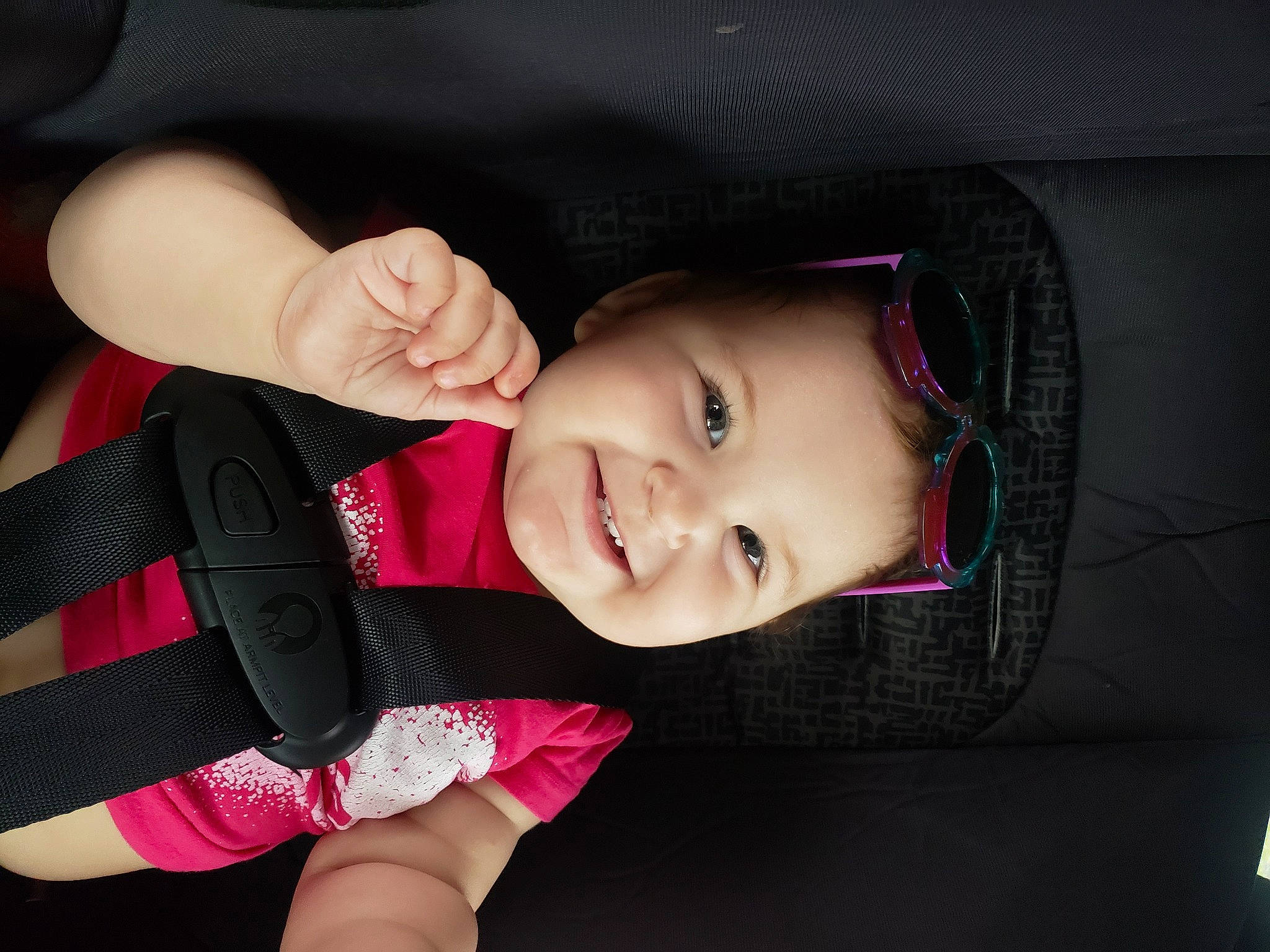 Adoness joined the competition — help win amazing prizes! baby_toddler_clothing, cheek, eye, facial_expression, finger, flash_photography, gesture, hand, happy, head, human_body, joy, lip, mouth, nose, person, pink, skin, sleeve, smile