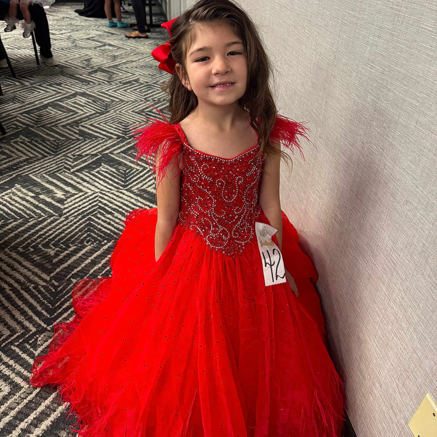 Mia is registered to the contest to win money with this photo: adult, child, clothing, dress, eveningdress, face, fashion, female, footwear, formalwear, girl, gown, head, person, photography, portrait, shoe, wedding, weddinggown, woman