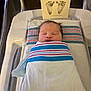 Avia is registered to the contest to win money with this photo: newborn, baby, swaddled, hospital, bassinet, blanket, infant, sleeping, card, footprints, medical, bed, portrait, person, healthcare, clinic, wrapped, cute, resting, child