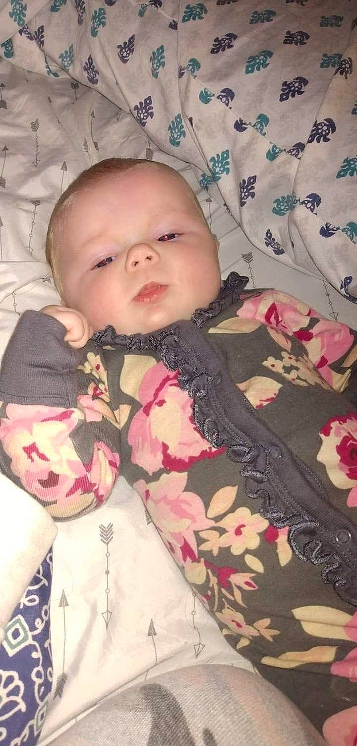 Aurora joined the competition — help win amazing prizes! baby, baby_products, baby_toddler_clothing, cheek, child, comfort, iris, linens, lip, pattern, peach, person, pink, plant, skin, sleeve, smile, textile, toddler