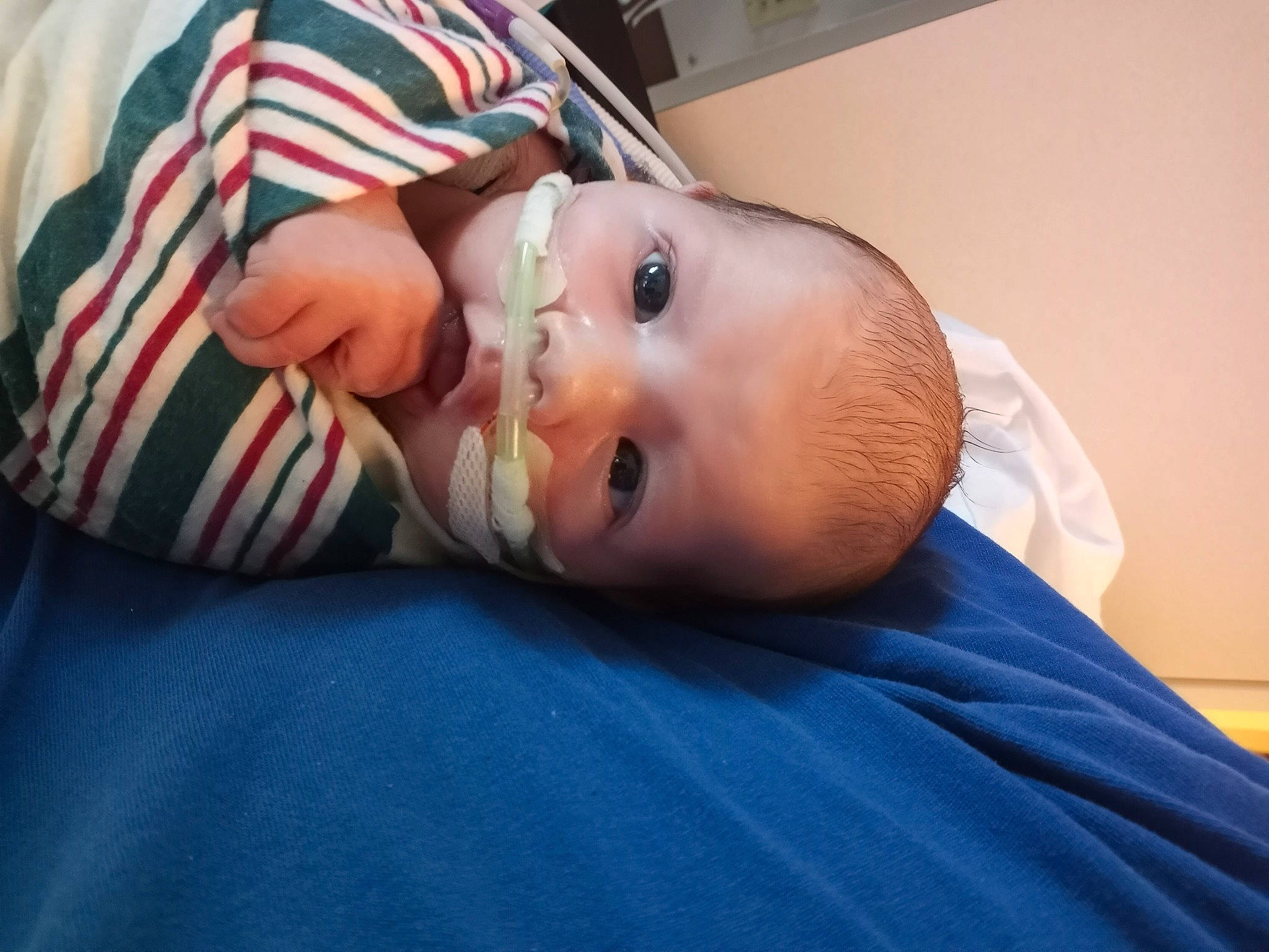 Aden joined the competition — help win amazing prizes! baby, baby_toddler_clothing, cheek, child, comfort, eye, human_body, iris, linens, person, room, sleeve, smile, toddler