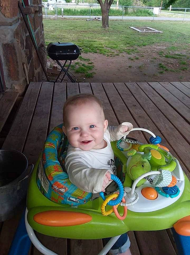 Joe is registered to the contest to win money with this photo: baby, baby_products, child, joy, person, play, product, sitting, toddler, vacation