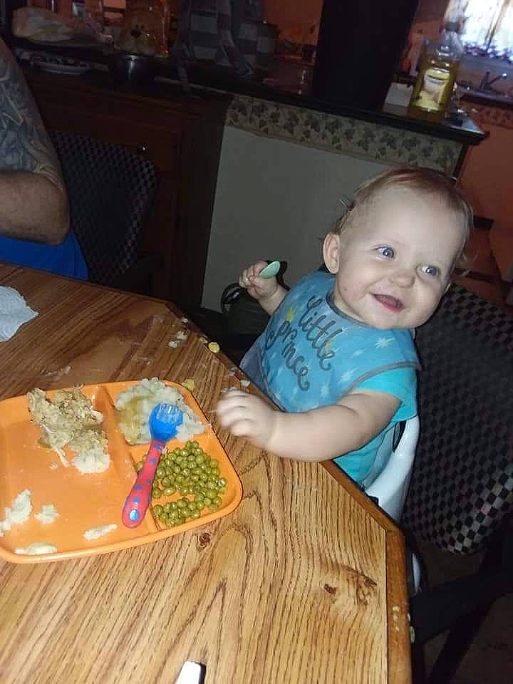 Joe joined the competition — help win amazing prizes! child, comfort_food, eating, joy, person, play, toddler