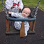 Eilidh joined the competition — help win amazing prizes! baby, child, swing, playground, outdoor, grass, safety, smile, hoodie, person, play, fun, park, chain, seat, casual_clothing, cute, joy, baby_clothes, friends