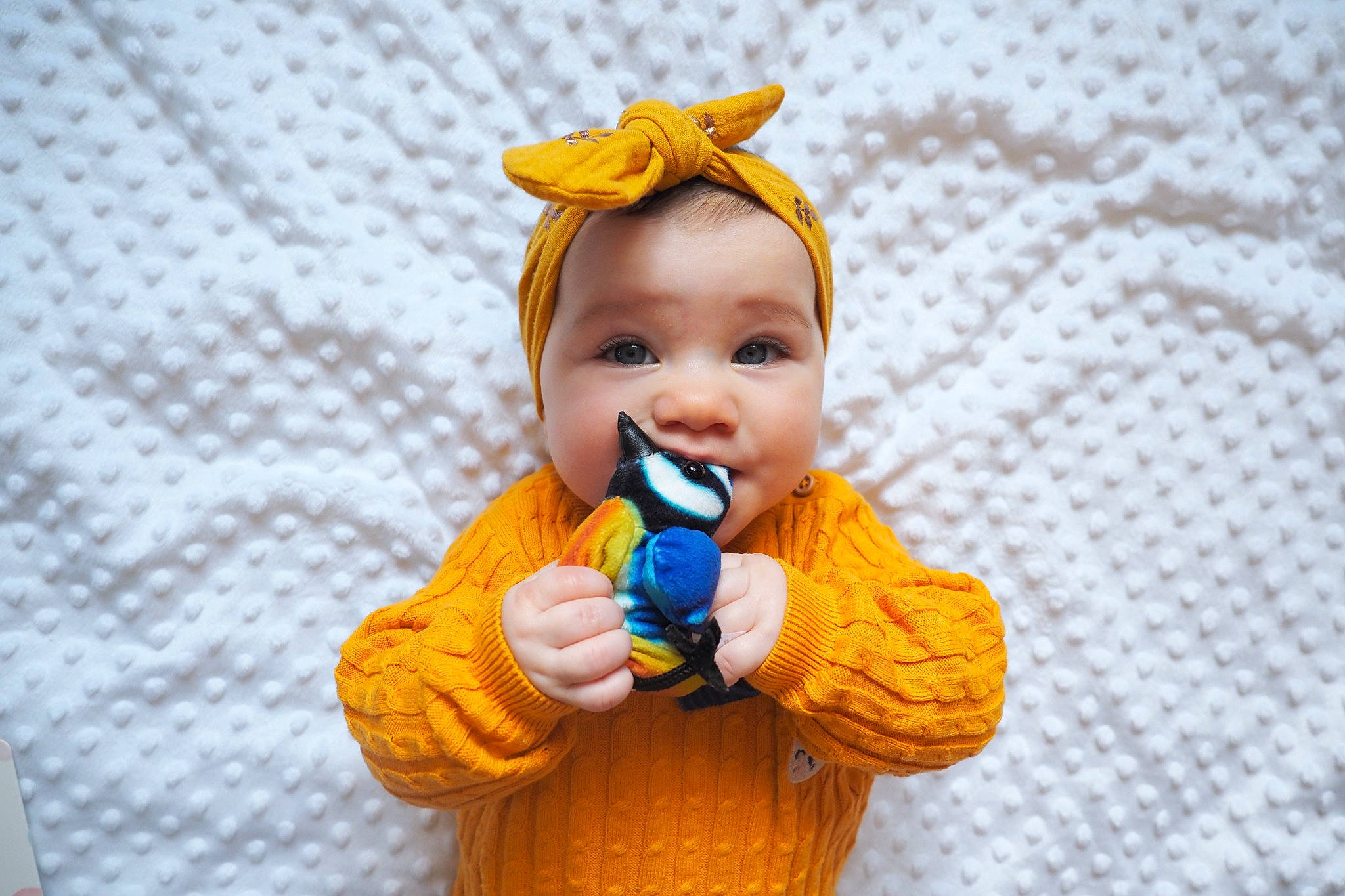 Candice participe au concours pour gagner de l'argent avec cette photo : baby, baby_toddler_clothing, baby_toys, child, eye, face, fashion_accessory, fun, hair_accessory, happy, headband, pattern, people_in_nature, person, smile, textile, thumb, toddler, toy, tree