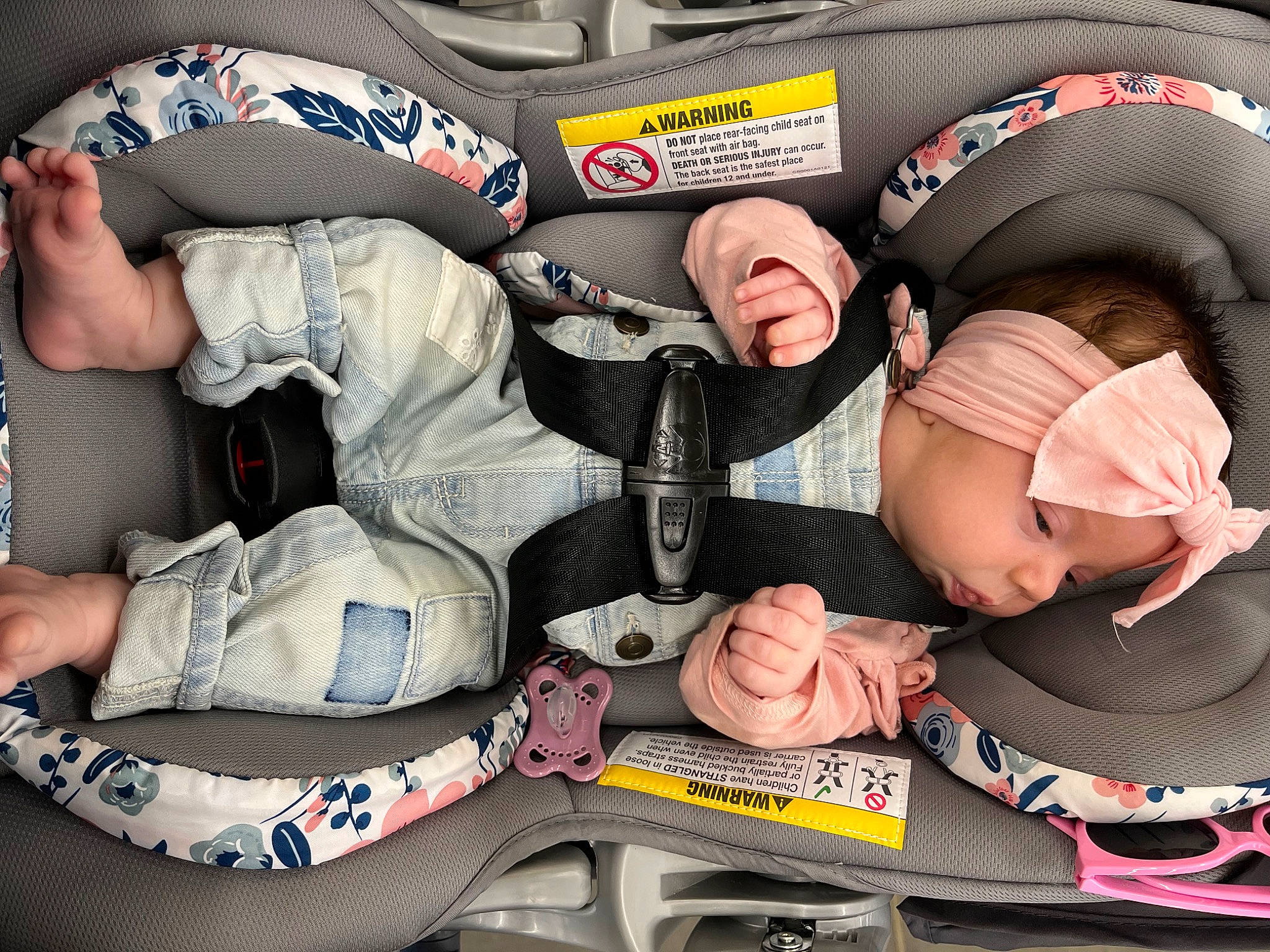 Everleigh joined the competition — help win amazing prizes! arm, baby, baby_carriage, baby_products, baby_toddler_clothing, carmine, child, comfort, elbow, finger, hand, hat, headwear, lap, nail, pattern, person, personal_protective_equipment, sitting, thigh