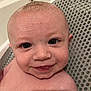 Ryder joined the competition — help win amazing prizes! baby, child, smile, wet, bath, bathtub, water, skin, hair, face, eyes, mouth, infant, perforated, seat, closeup, cute, happy, indoors, portrait