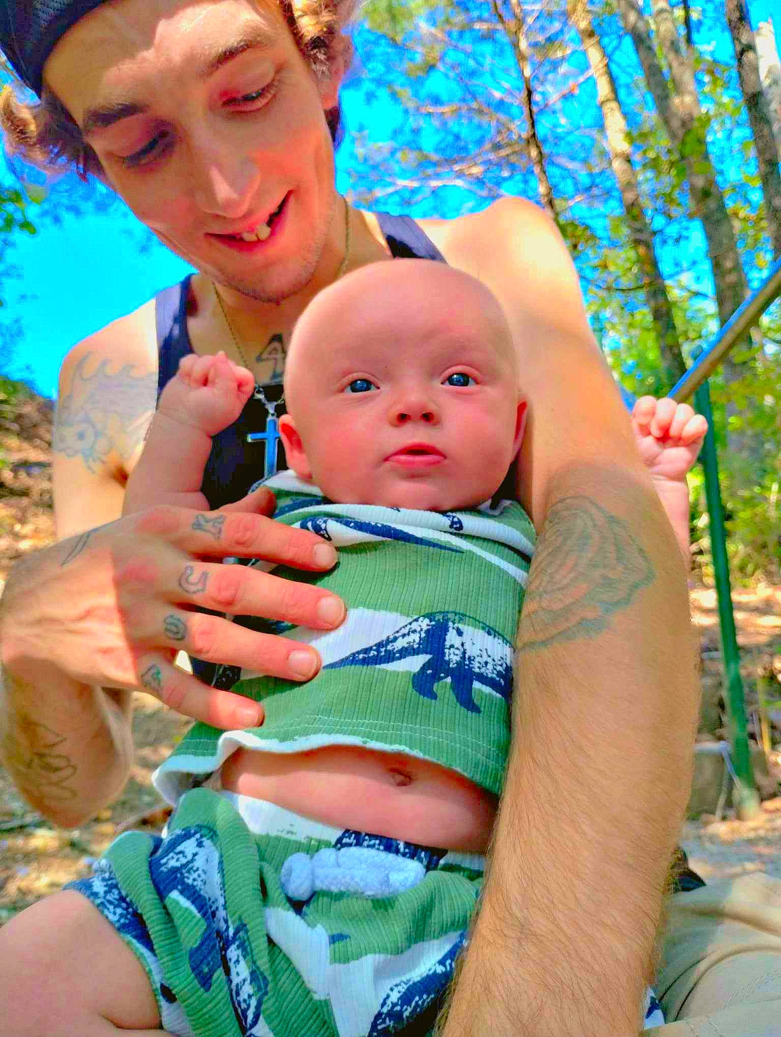 Greyson joined the competition — help win amazing prizes! azure, baby, baby_toddler_clothing, blue, child, electric_blue, event, finger, fun, gesture, grass, happy, headwear, joy, leisure, people_in_nature, person, pink, recreation, skin