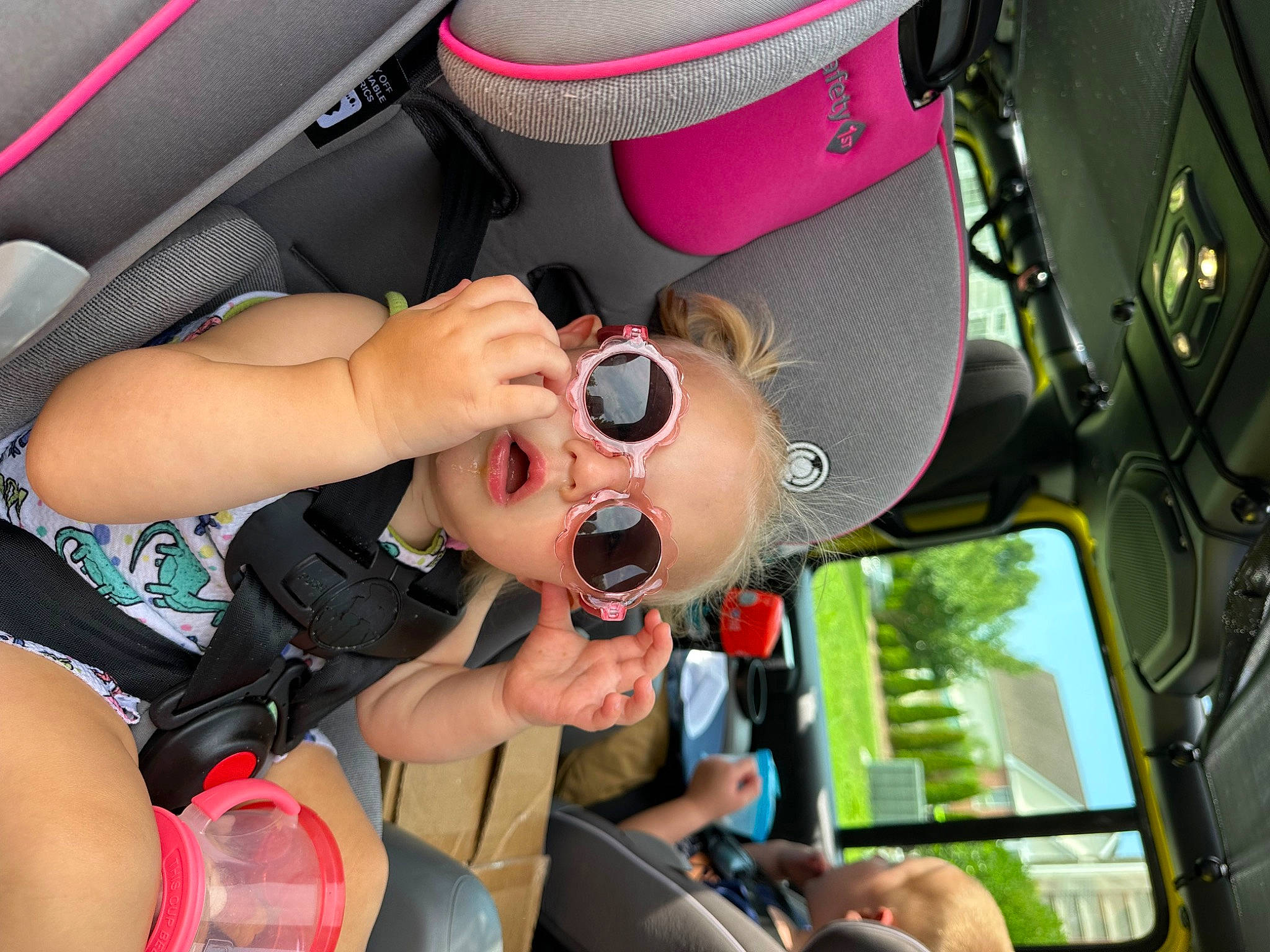 Amerah joined the competition — help win amazing prizes! audio_equipment, auto_part, automotive_design, automotive_exterior, car_seat, event, eyewear, family_car, fun, gesture, goggles, head_restraint, luxury_vehicle, motor_vehicle, person, personal_protective_equipment, recreation, sunglasses, vehicle, vehicle_door