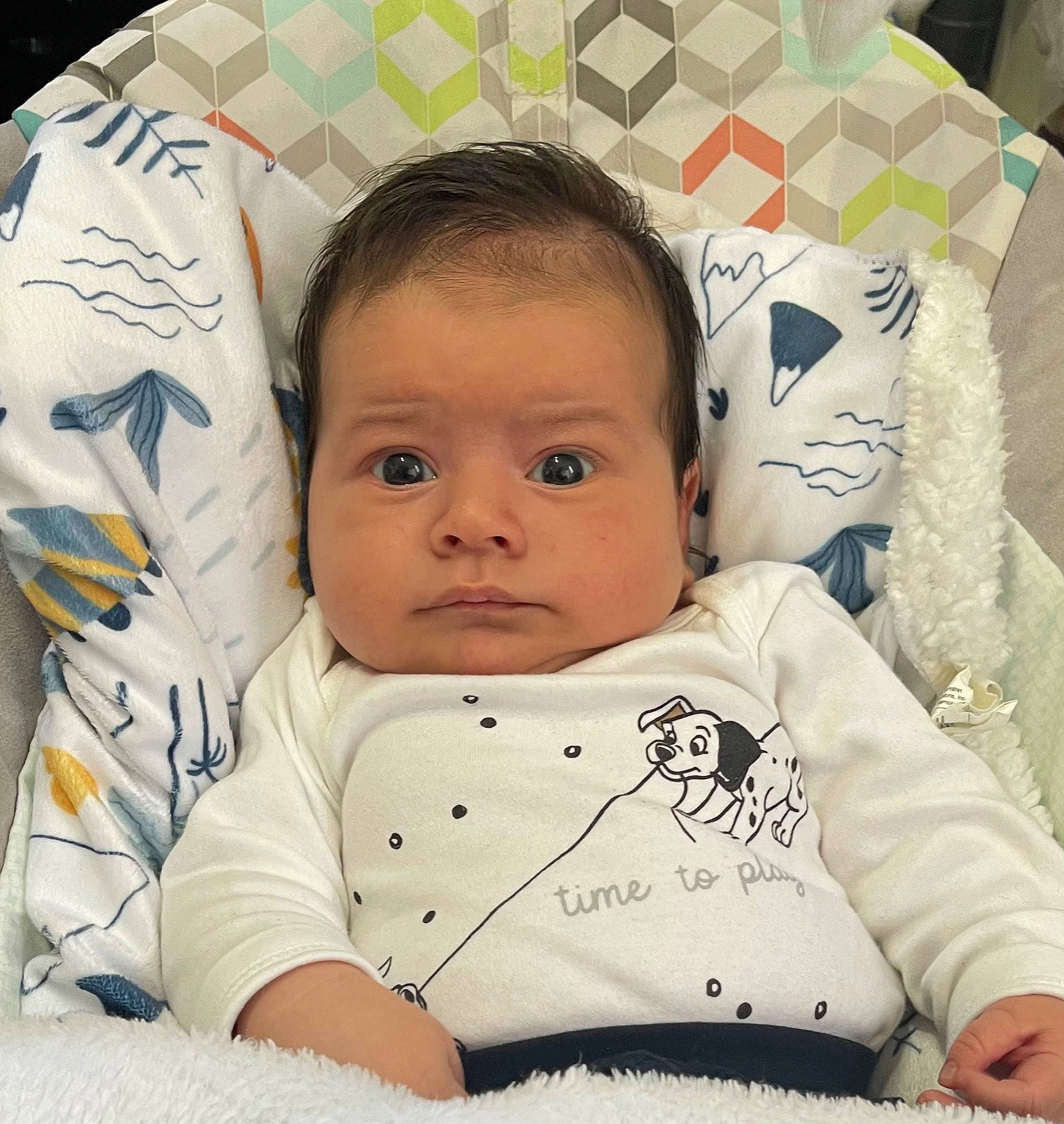 Matei is registered to the contest to win money with this photo: baby, baby_sleeping, baby_toddler_clothing, cheek, comfort, eye, eyebrow, face, facial_expression, hairstyle, happy, head, human, nose, person, product, skin, sleeve, textile, toddler