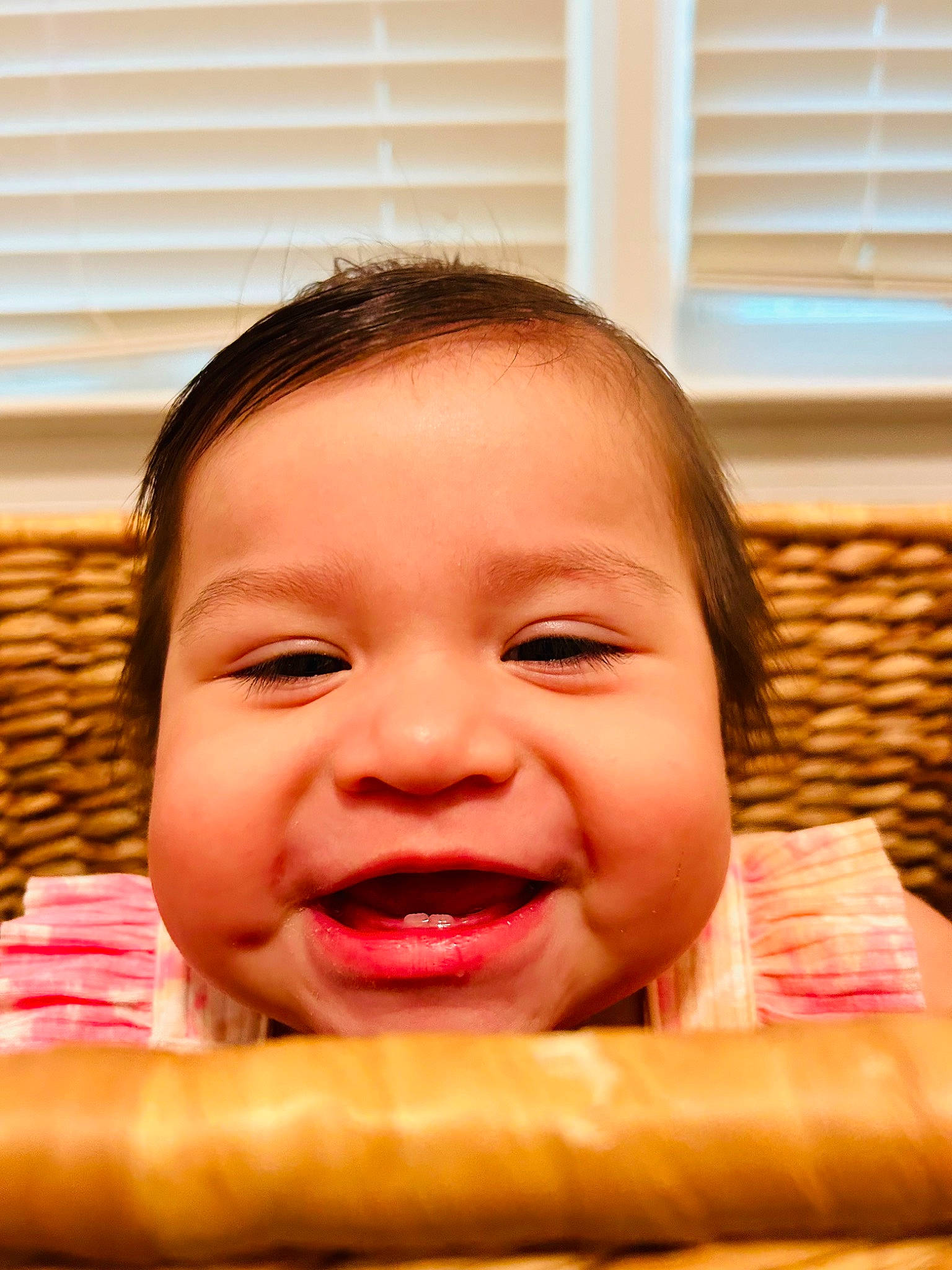 Elena is registered to the contest to win money with this photo: cheek, chin, comfort, eye, eyelash, facial_expression, fun, happy, iris, joy, leisure, lip, mouth, nose, people, person, skin, smile, toddler, tooth