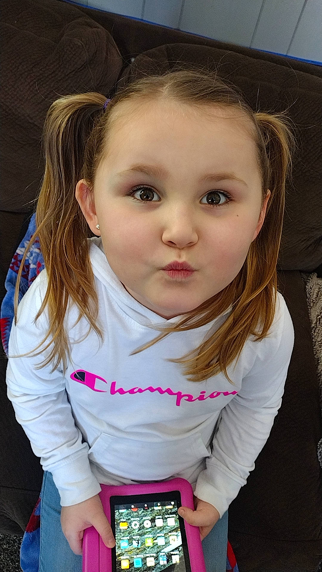 Adaline is registered to the contest to win money with this photo: baby_toddler_clothing, cheek, child, chin, eyebrow, eyelash, facial_expression, fun, hair, hairstyle, happy, iris, lip, nose, outerwear, people, person, skin, sleeve, t_shirt