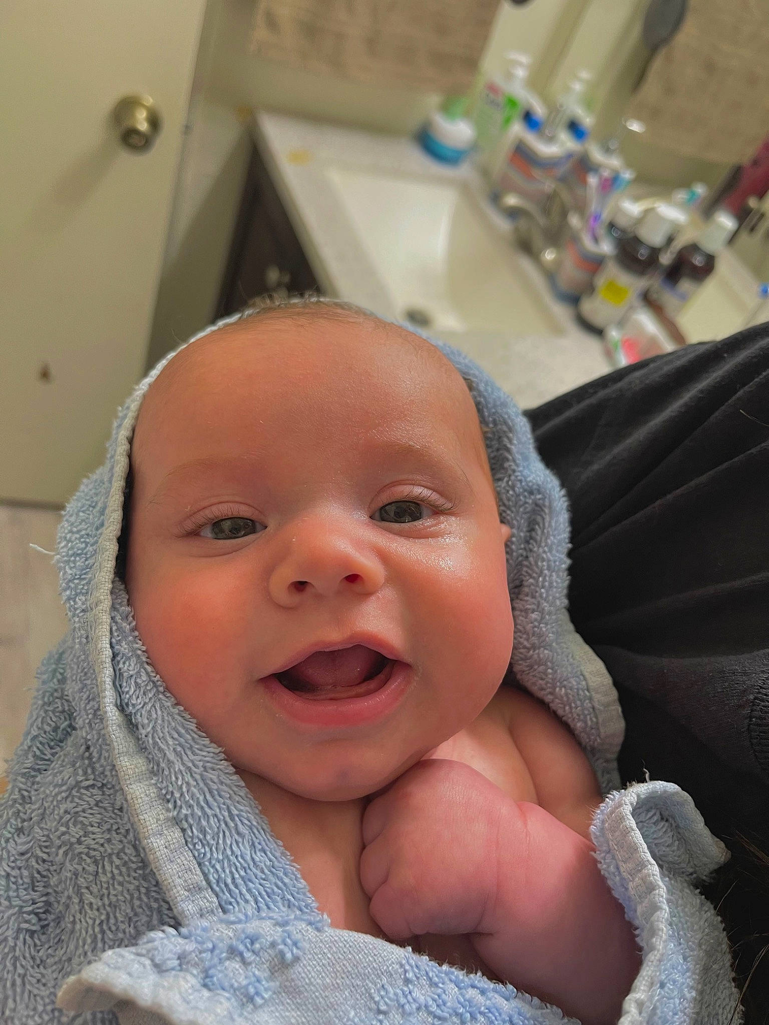 Giovanni joined the competition — help win amazing prizes! baby, baby_toddler_clothing, bottle, cheek, child, chin, comfort, event, eye, eyelash, face, happy, head, iris, linens, lip, person, skin, smile, thumb