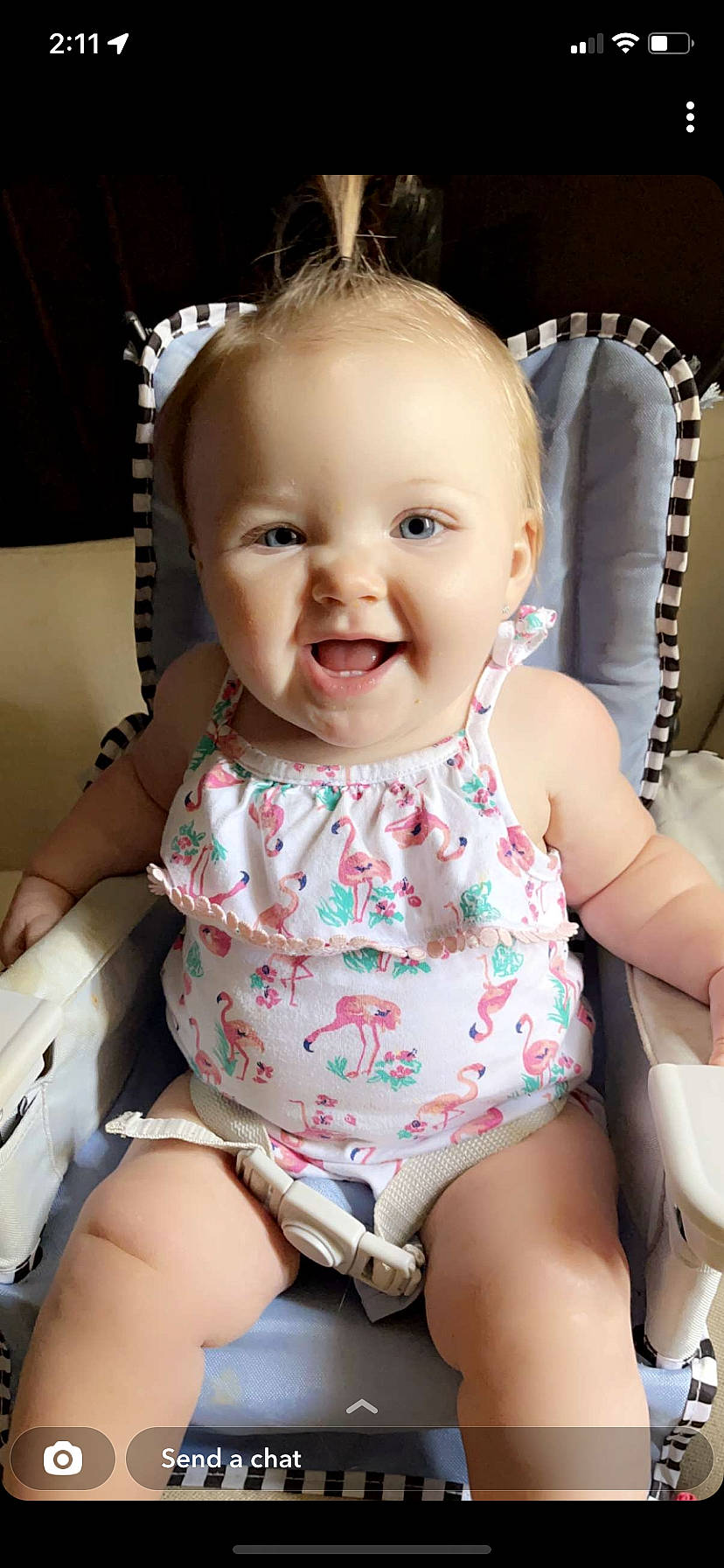 Blaklee joined the competition — help win amazing prizes! baby, baby_toddler_clothing, cheek, eye, face, facial_expression, finger, happy, head, human_body, mouth, neck, organ, person, pink, product, skin, sleeve, smile, thigh