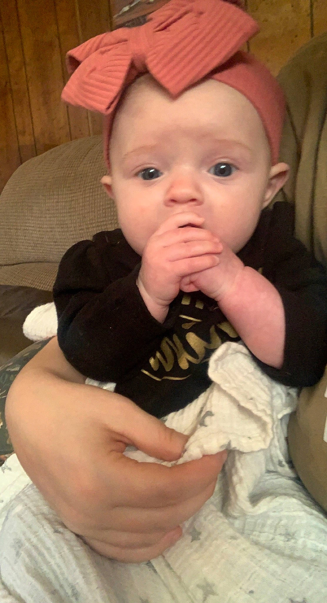 Kallie joined the competition — help win amazing prizes! arm, baby, baby_toddler_clothing, cap, cheek, child, comfort, eye, eyelash, face, gesture, happy, helmet, lip, nail, nose, person, skin, sleeve, thumb