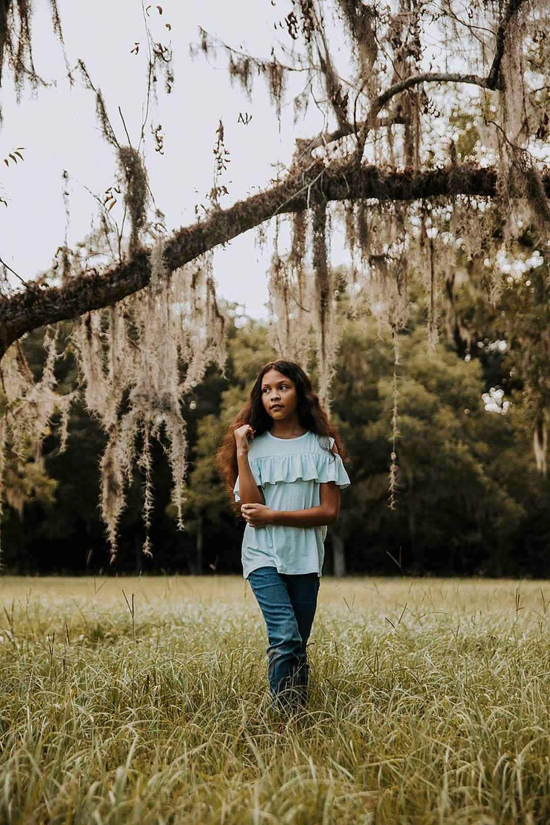 Kaitlynn is registered to the contest to win money with this photo: branch, grass, grass_family, happy, leaf, long_hair, nature, people_in_nature, person, photo_shoot, photograph, photography, plant, portrait, portrait_photography, smile, spring, standing, sunlight, tree