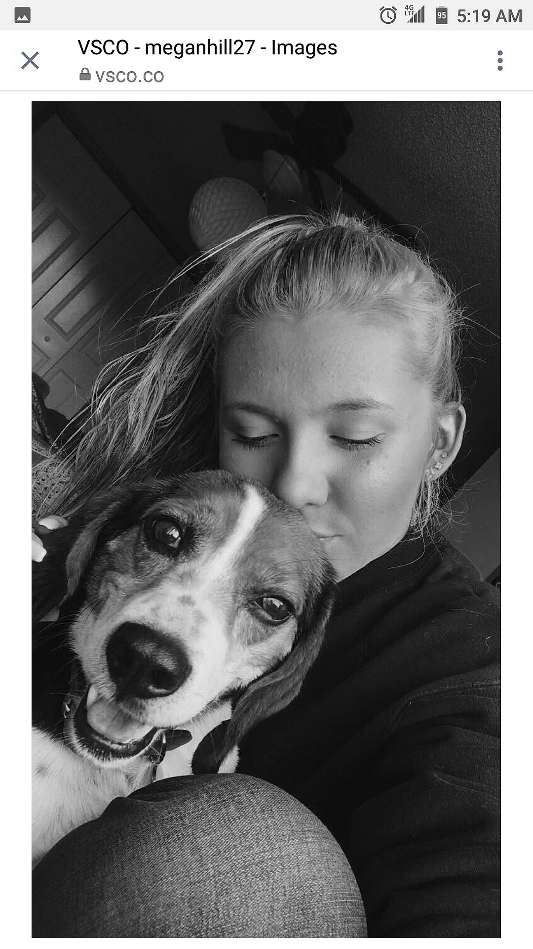 Fred joined the competition — help win amazing prizes! beagle, black_and_white, canidae, carnivore, child, companion_dog, dog, dog_breed, head, love, lurcher, monochrome, nose, person, photography, puppy_love, selfie, smile, snapshot, snout